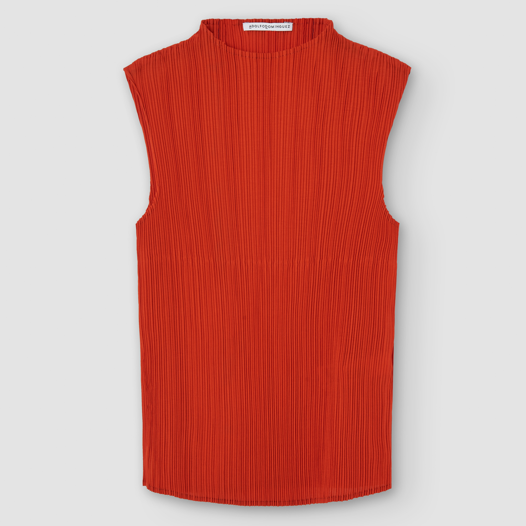 Top cuello Perkins en crinkle image number 4