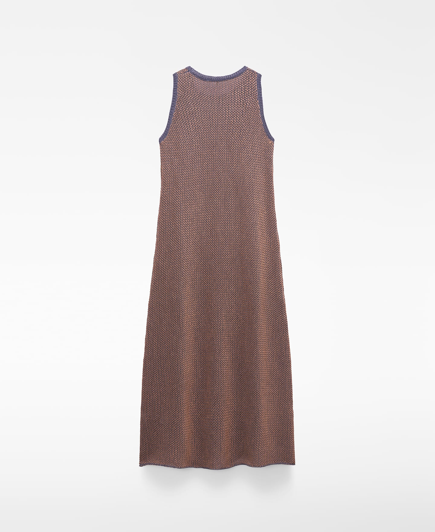 Fringed jacquard knit dress image number 5