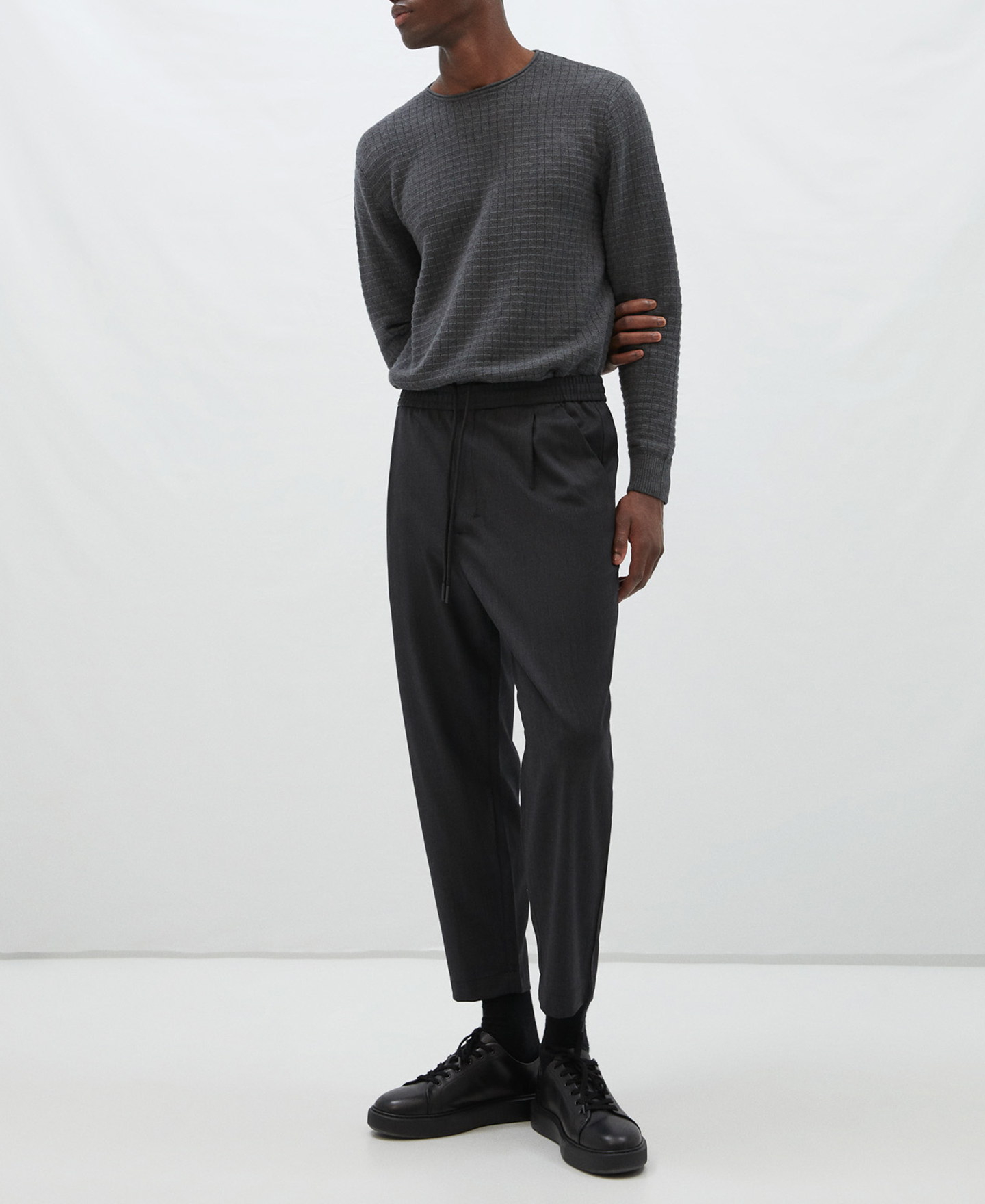 Cotton roll neck jumper image number 1