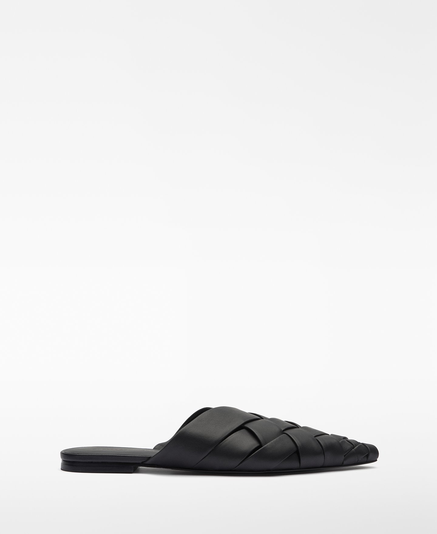 Mules tressées en cuir femme image number 0