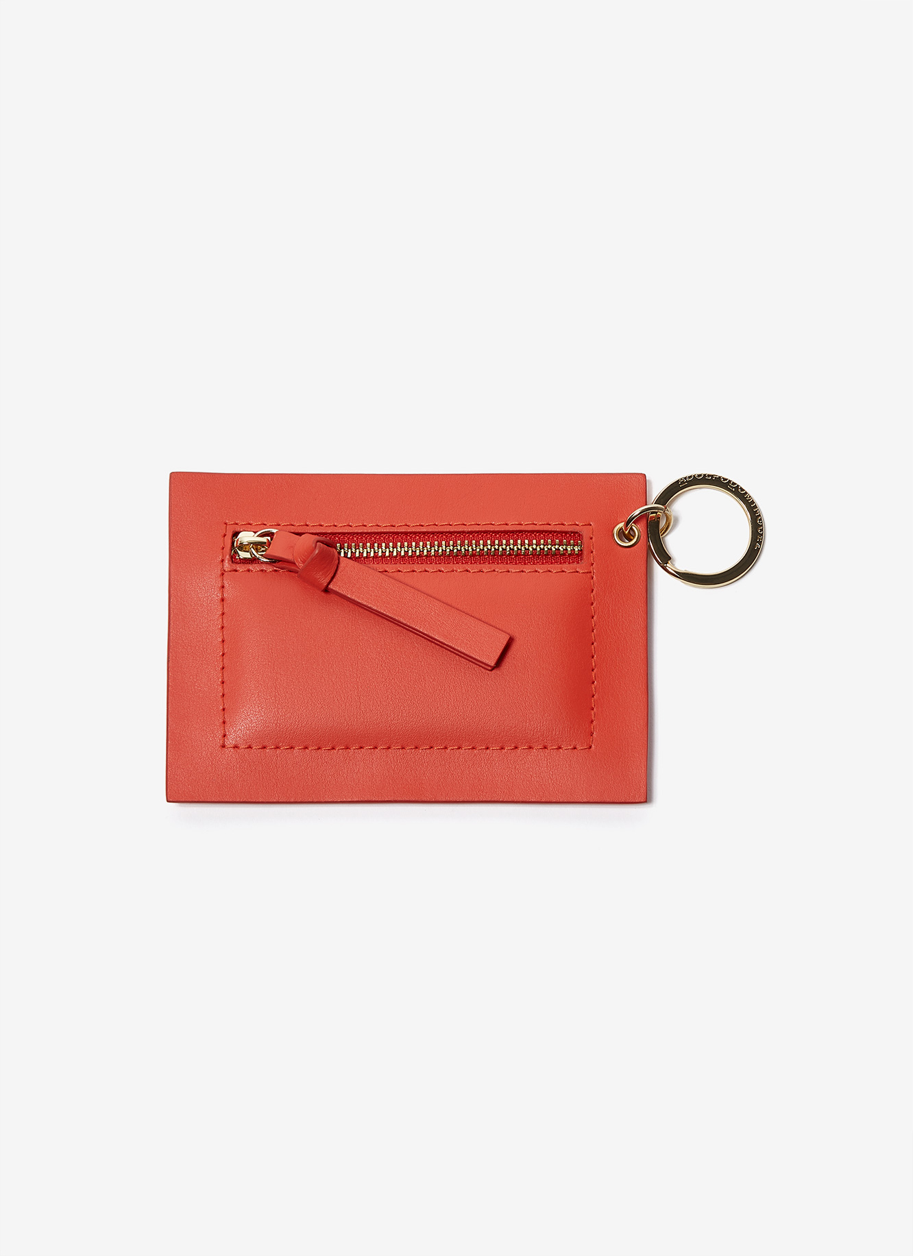 Nappa leather mini-purse keyring image number 0