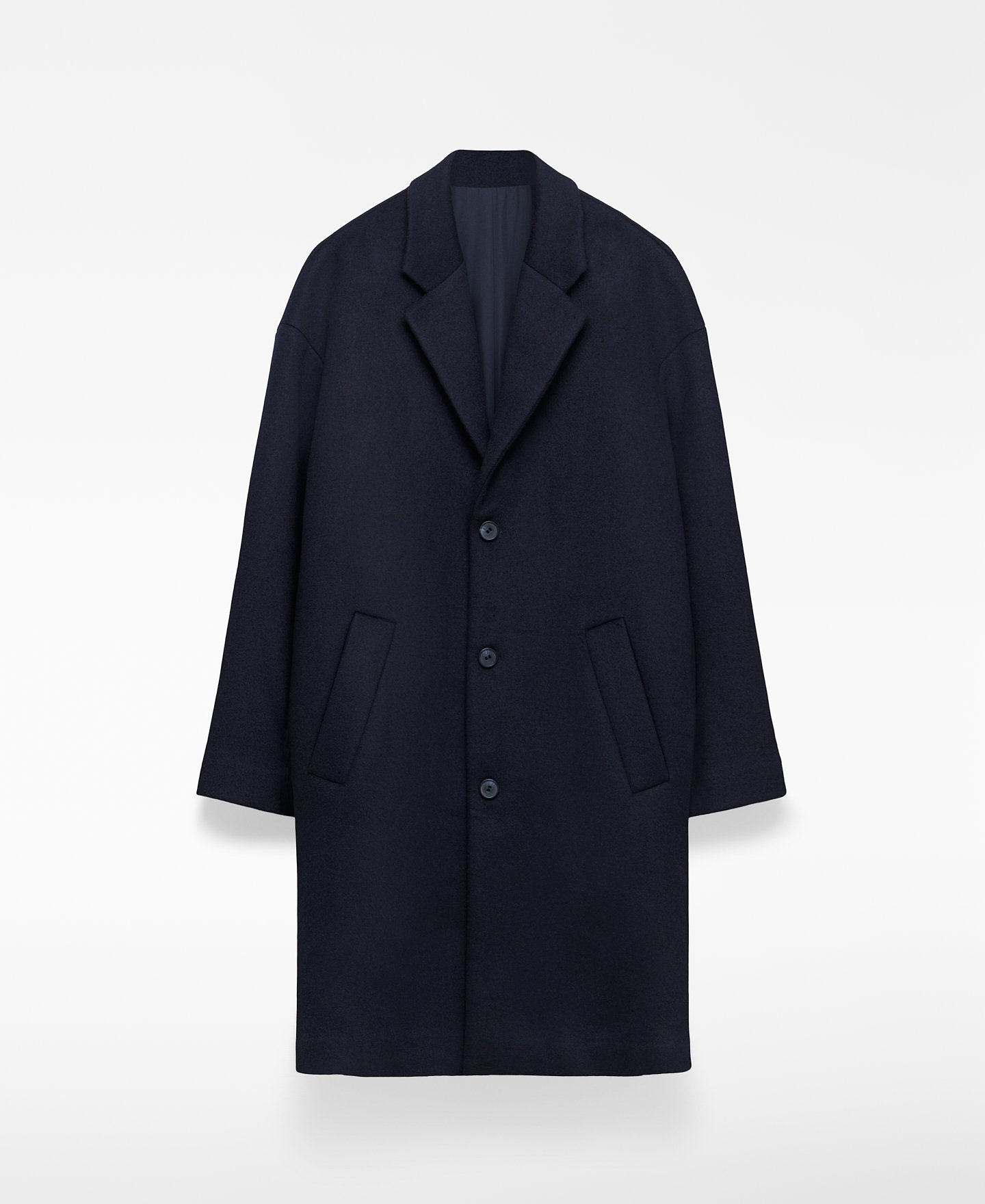 Wool blend coat man image number 4