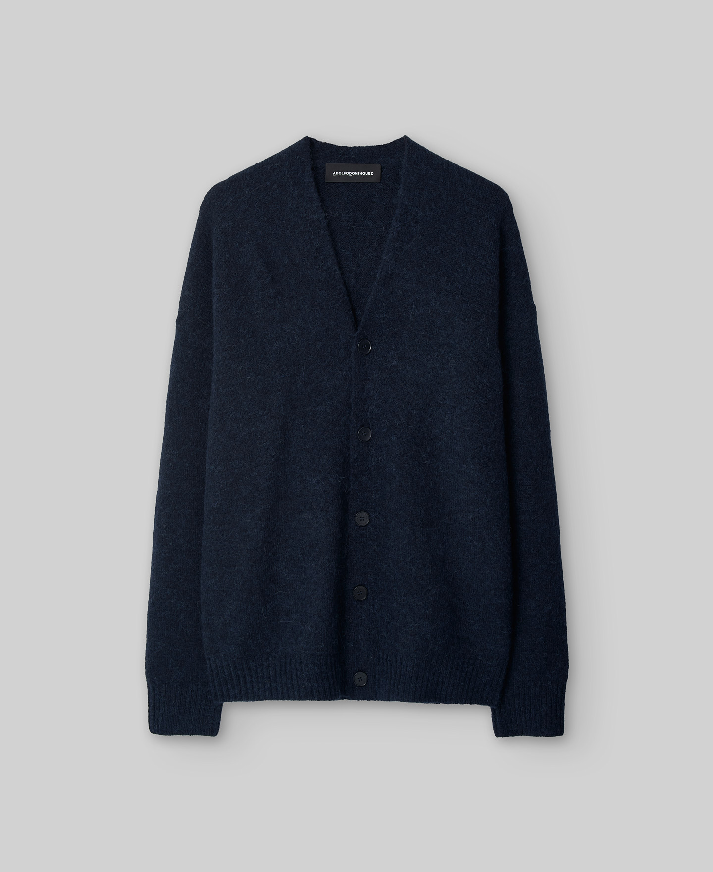 Alpaca blend knit cardigan man image number 4