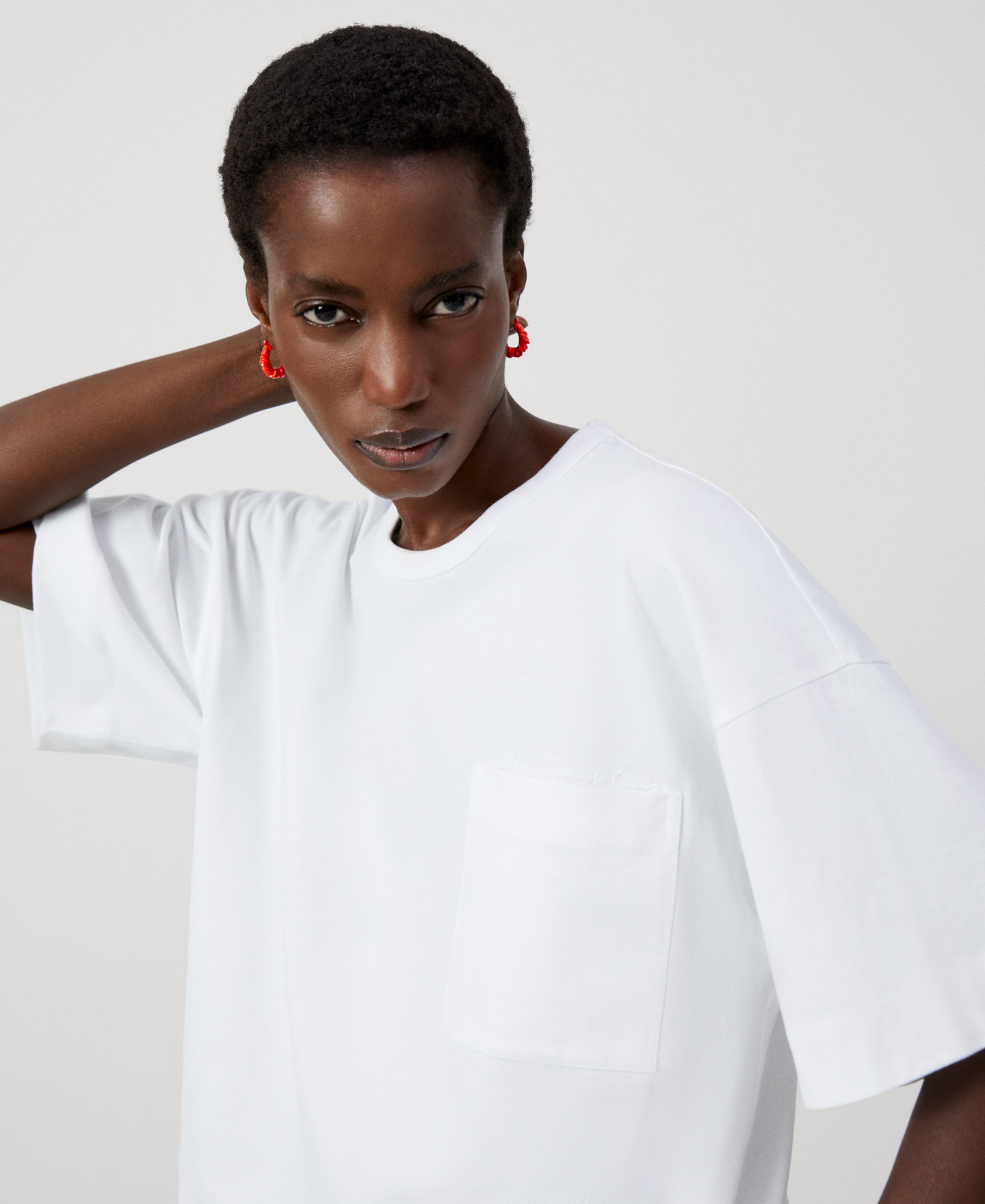 Straight line organic cotton T-shirt image number 3