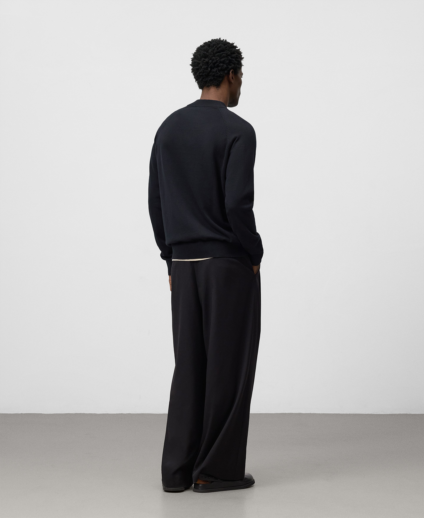 Half-zip perkins collar sweater man image number 2