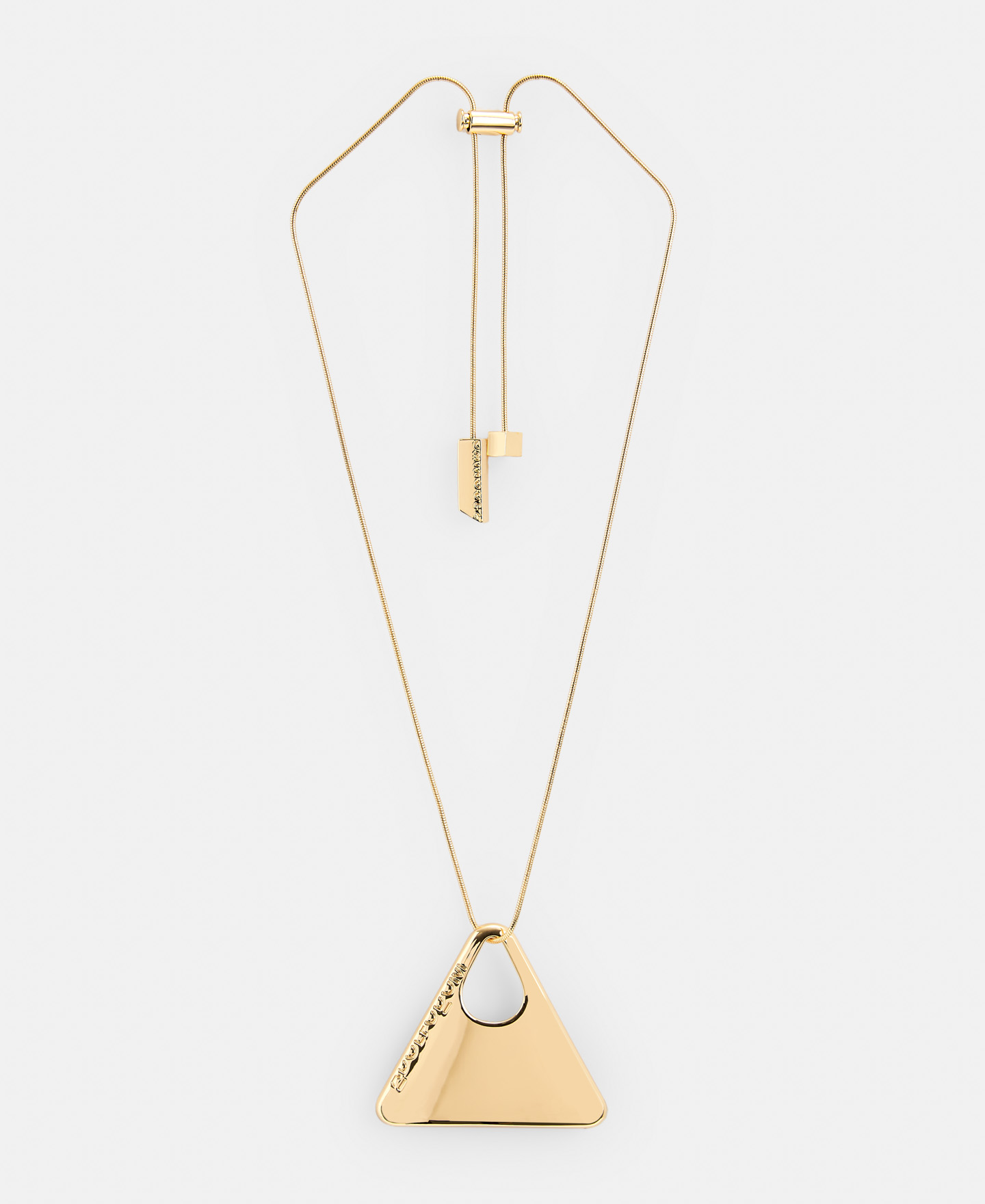 Zinc and brass triangular necklace image number 0