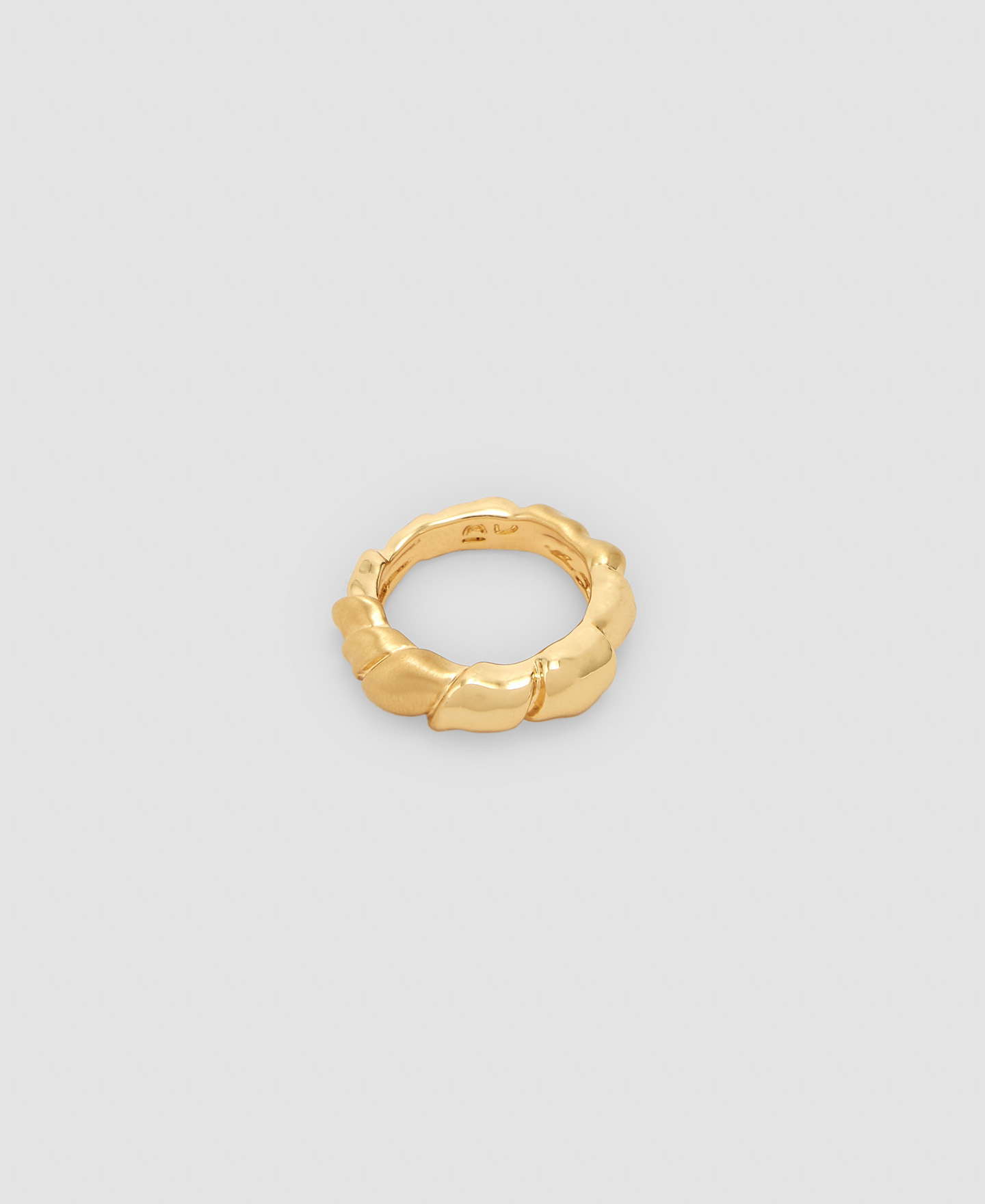 Anillo enroscado en zinc y resina image number 0