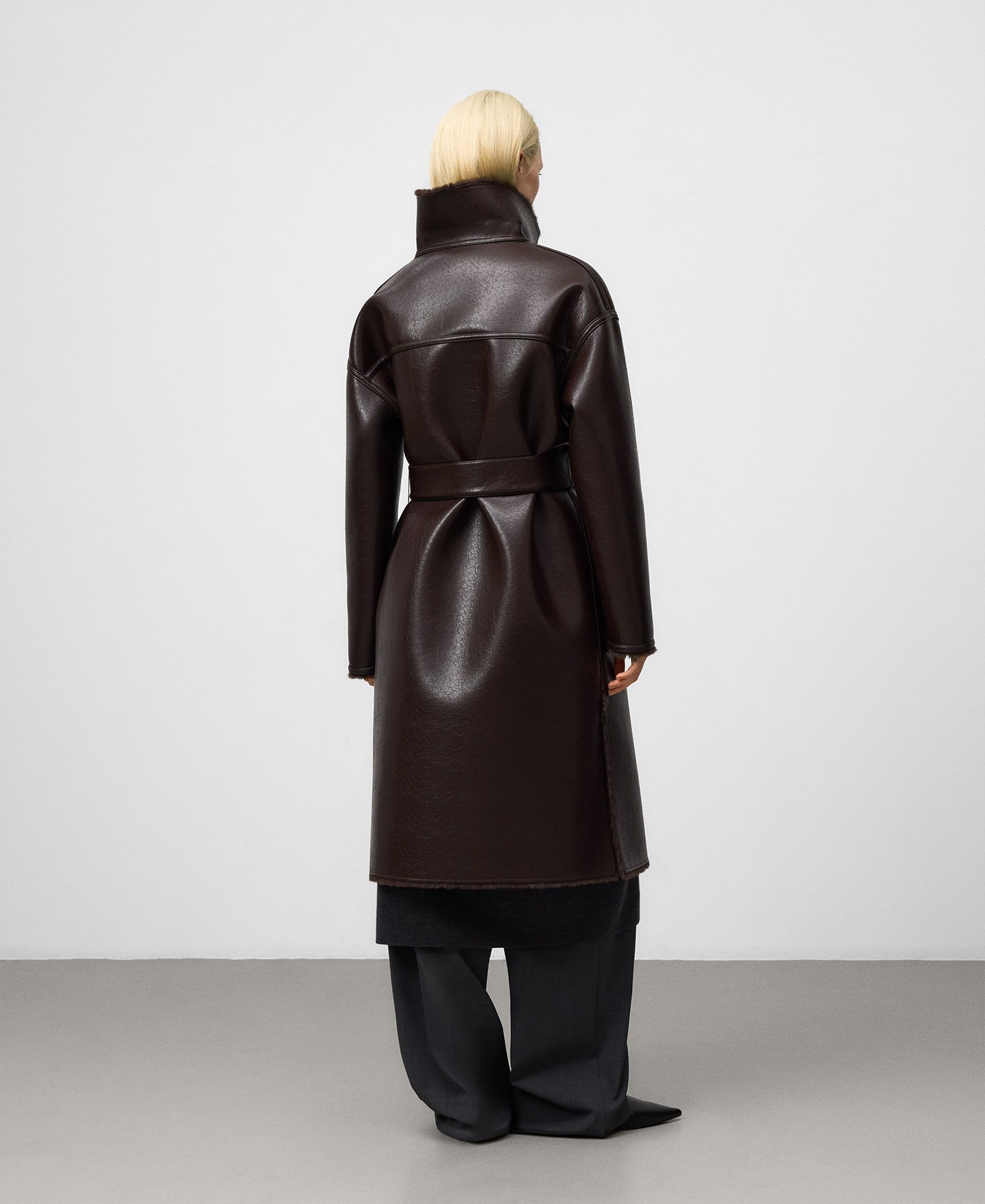 Non-Leather double-faced coat woman image number 2