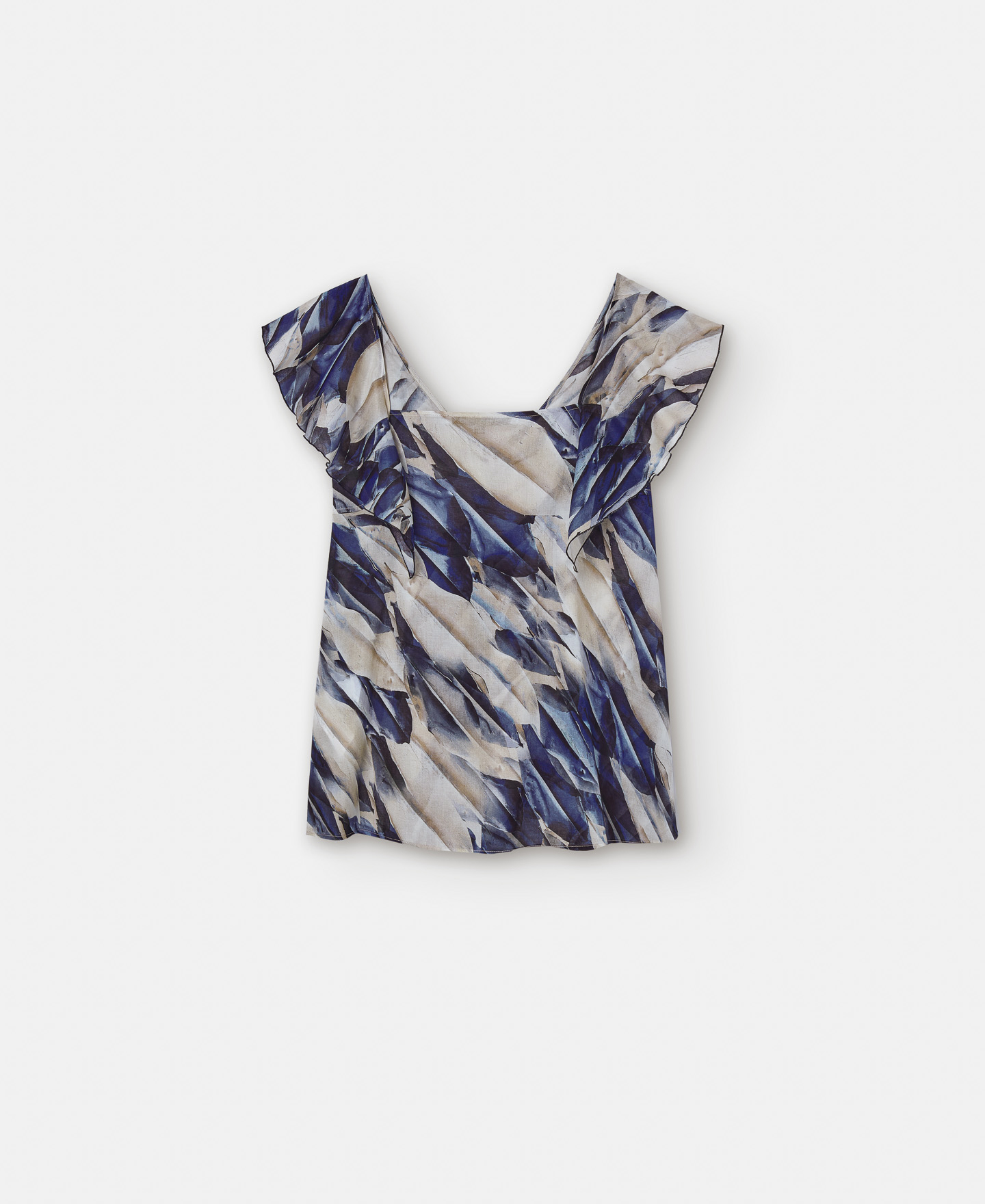 Cotton flared shirt image number 5