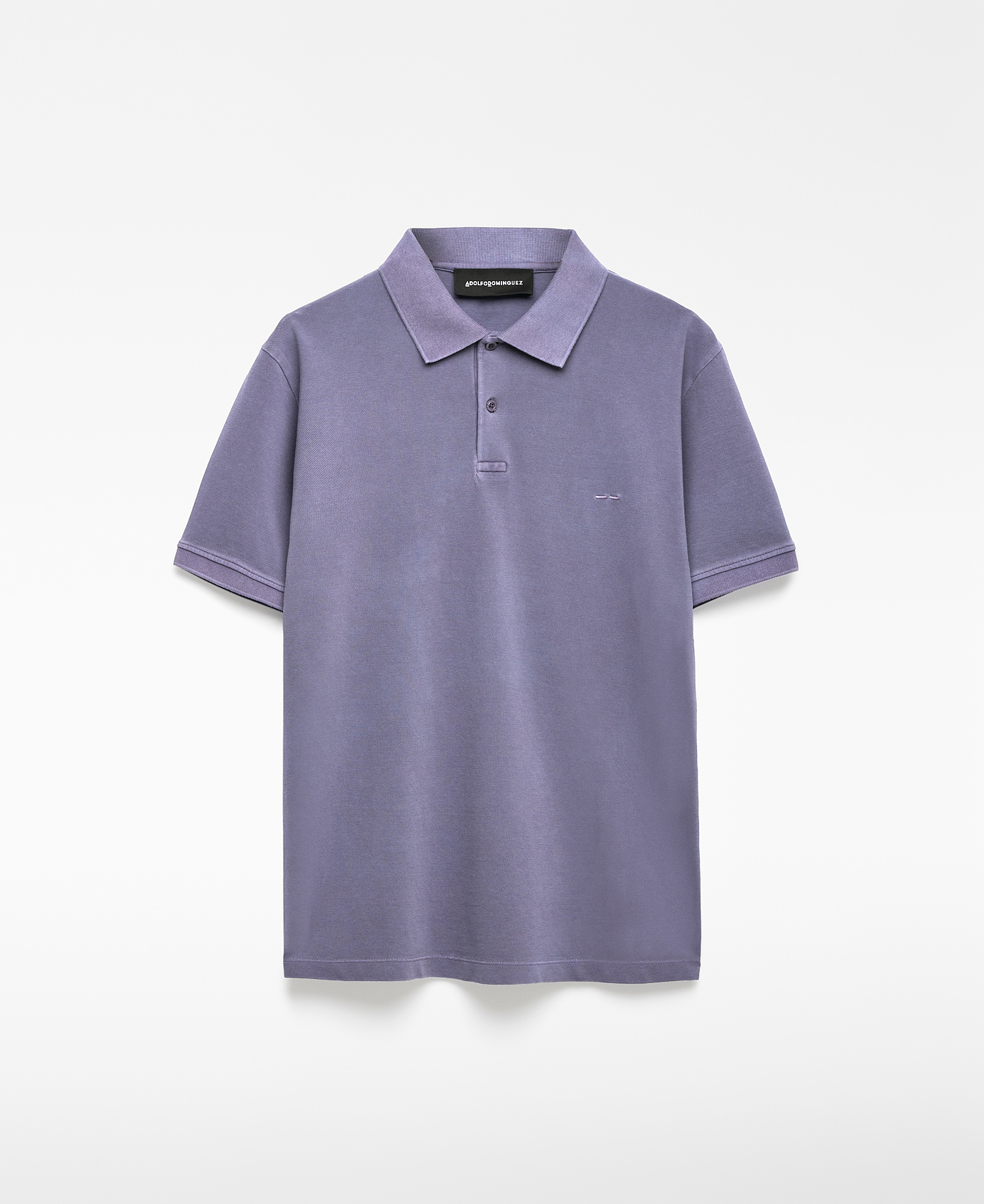 Cotton piqué regular fit polo shirt man image number 4