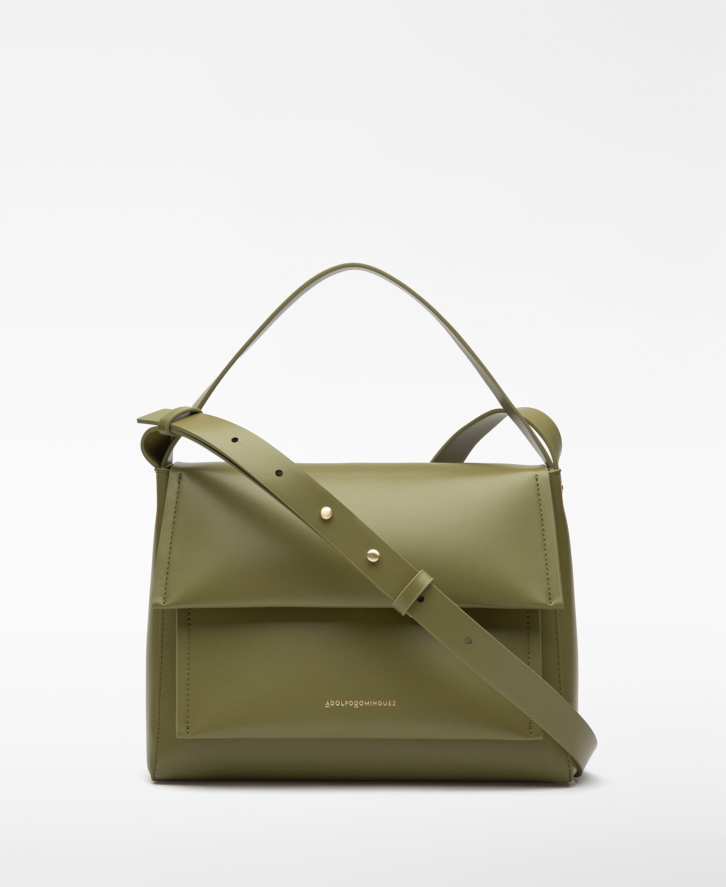 Leather-Non-Leather flap crossbody woman image number 0