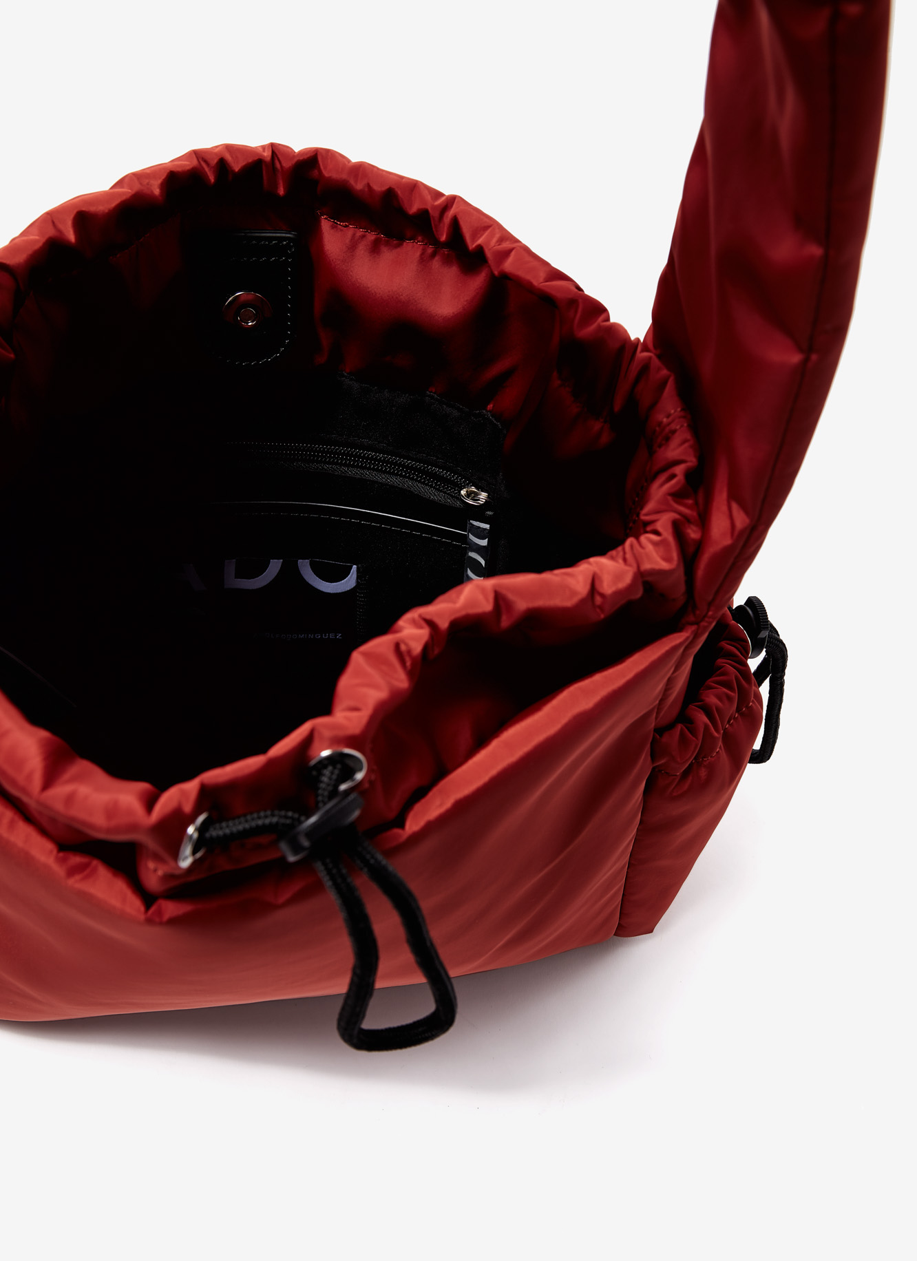 Nylon hobo with side pockets image number 2