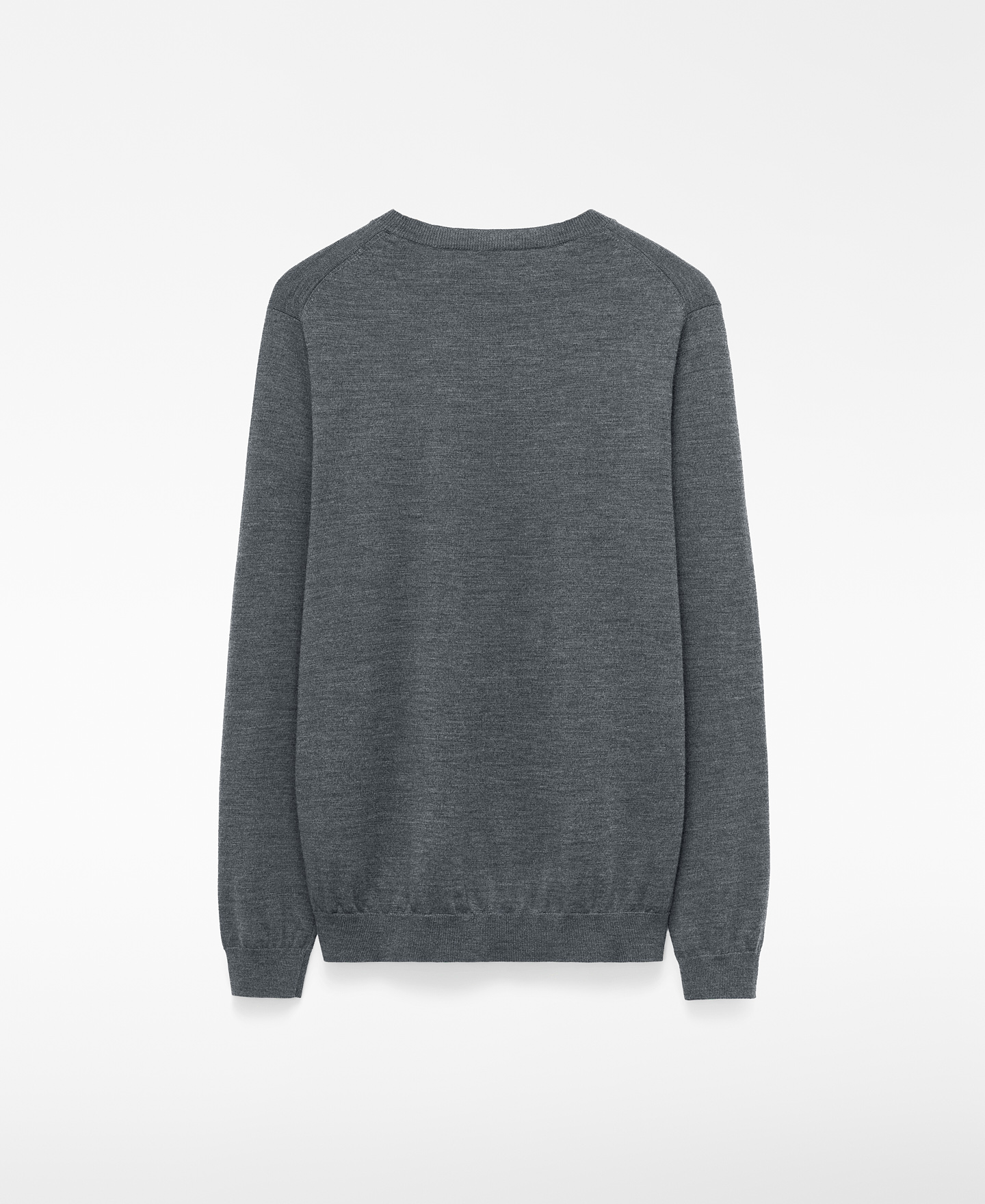 Merino wool crew collar sweater image number 5