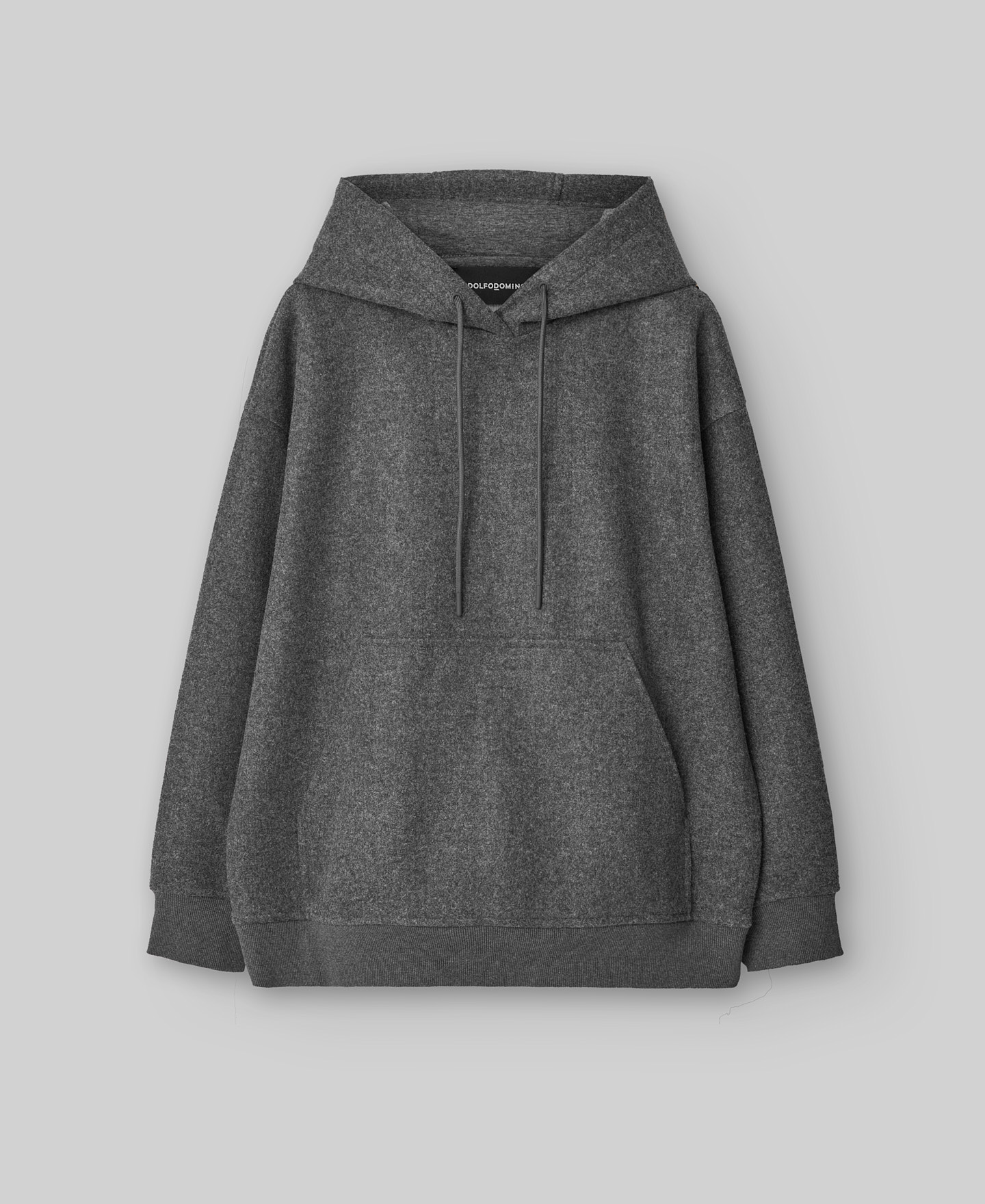 Sudadera con capucha gris melange hombre image number 4