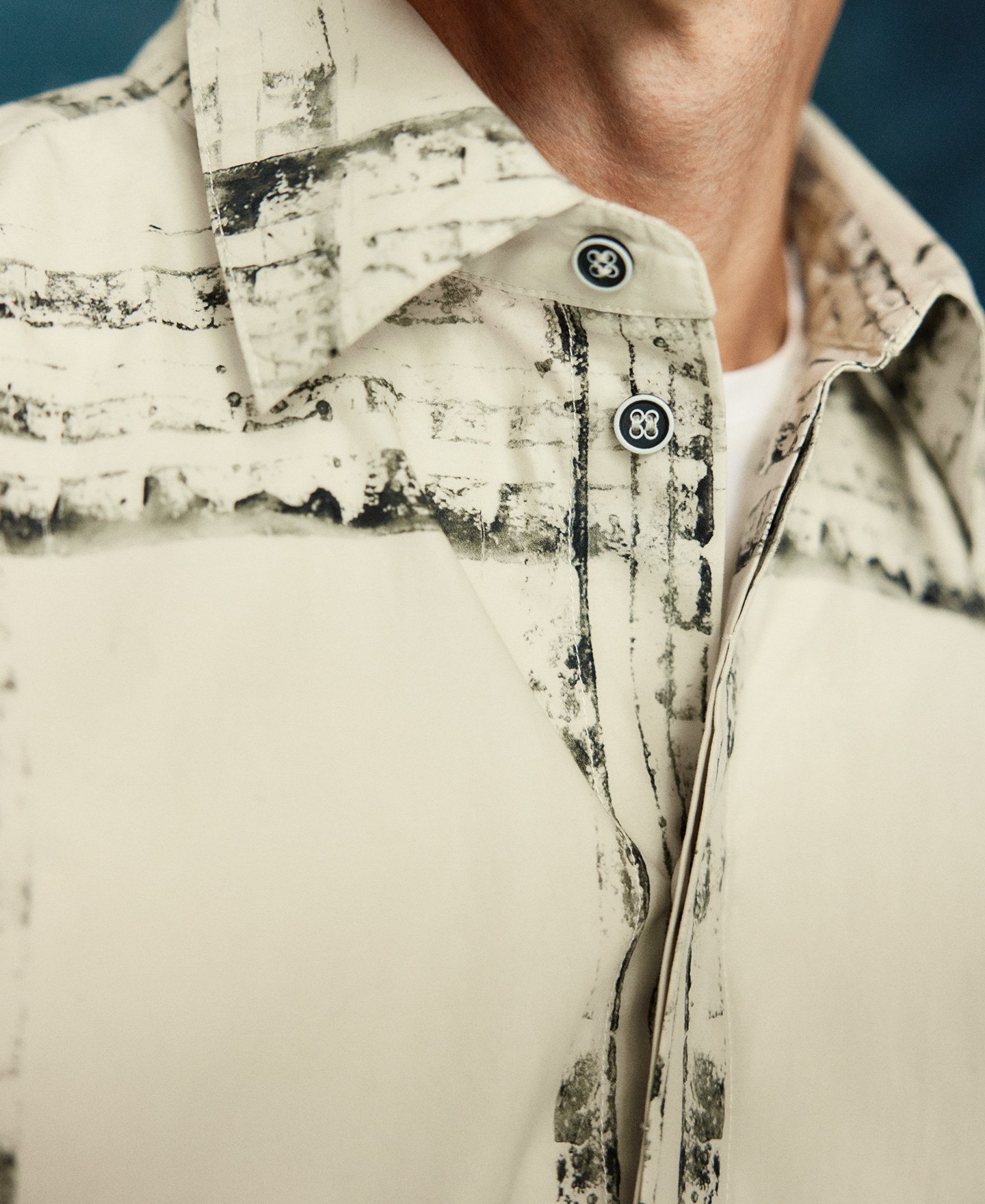 Oversize printed shirt woman image number 2