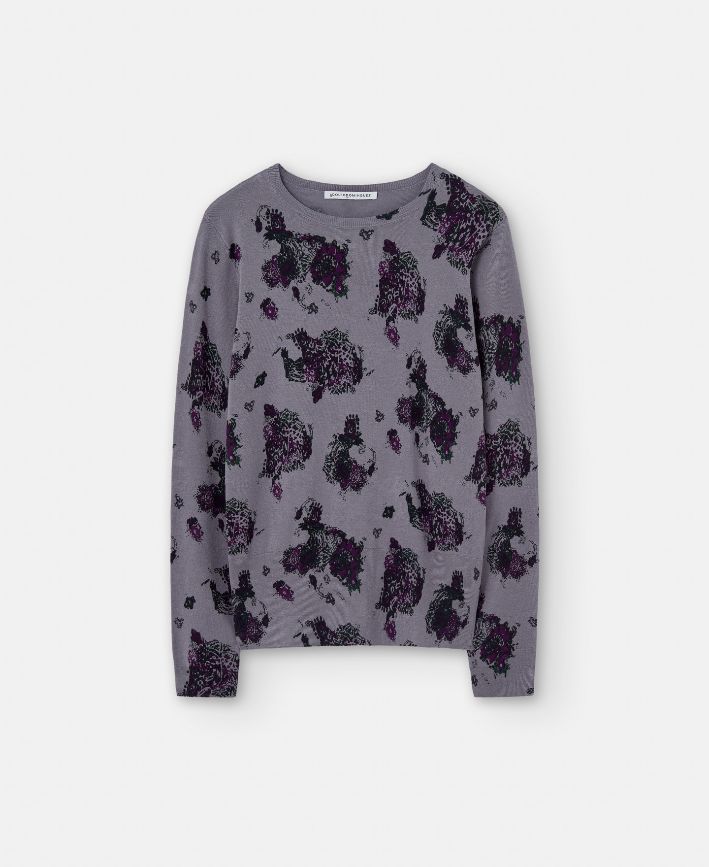 Viscose printed sweater image number 0