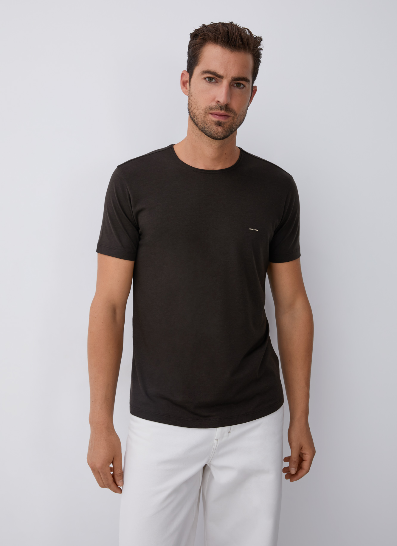 Lyocell and cotton t-shirt image number 0