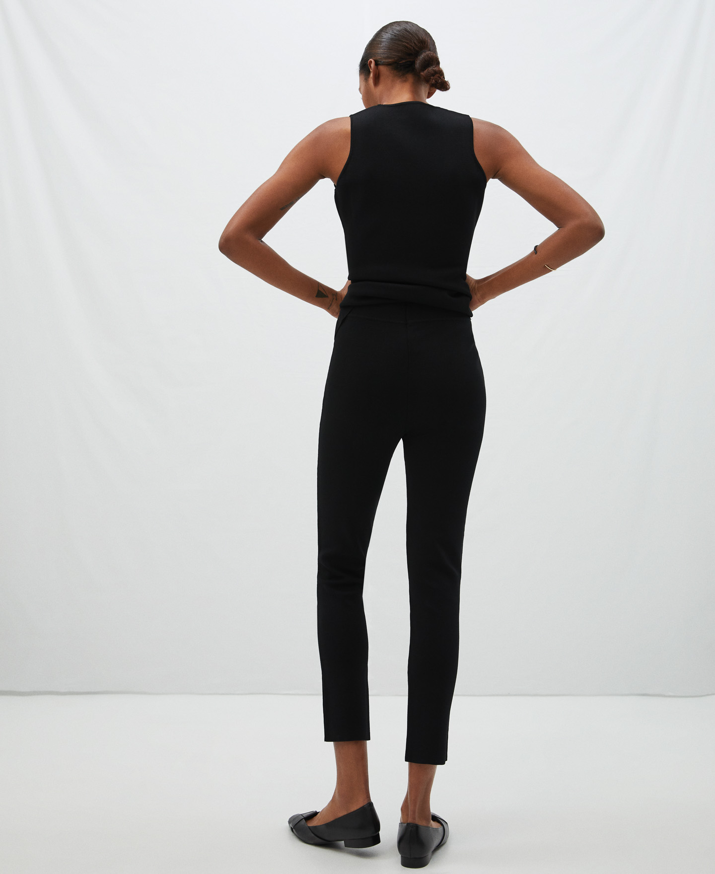 Slim fit joggers in viscose image number 2