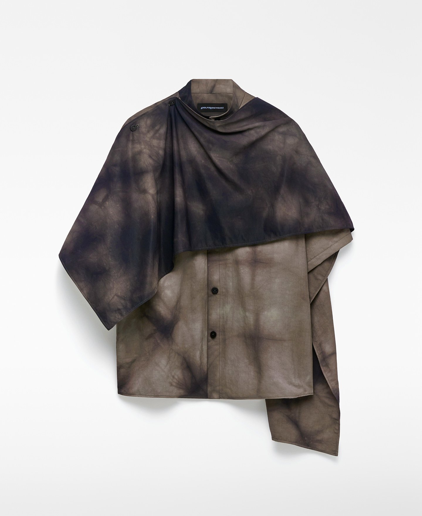 Camisa tie dye con chal hombre image number 4
