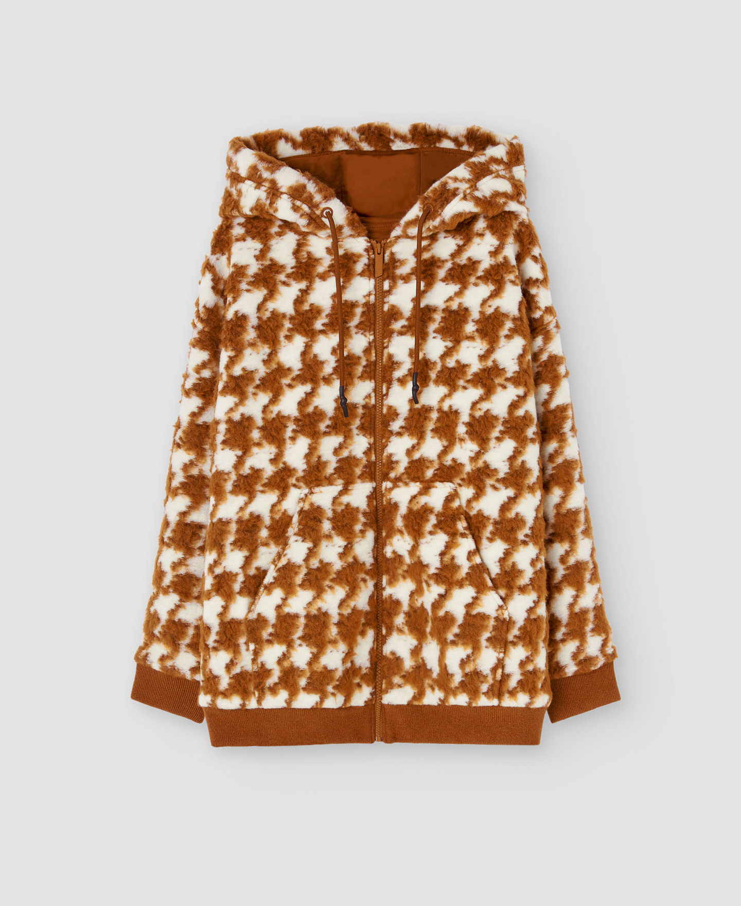 Cotton hooded jacket image number 4