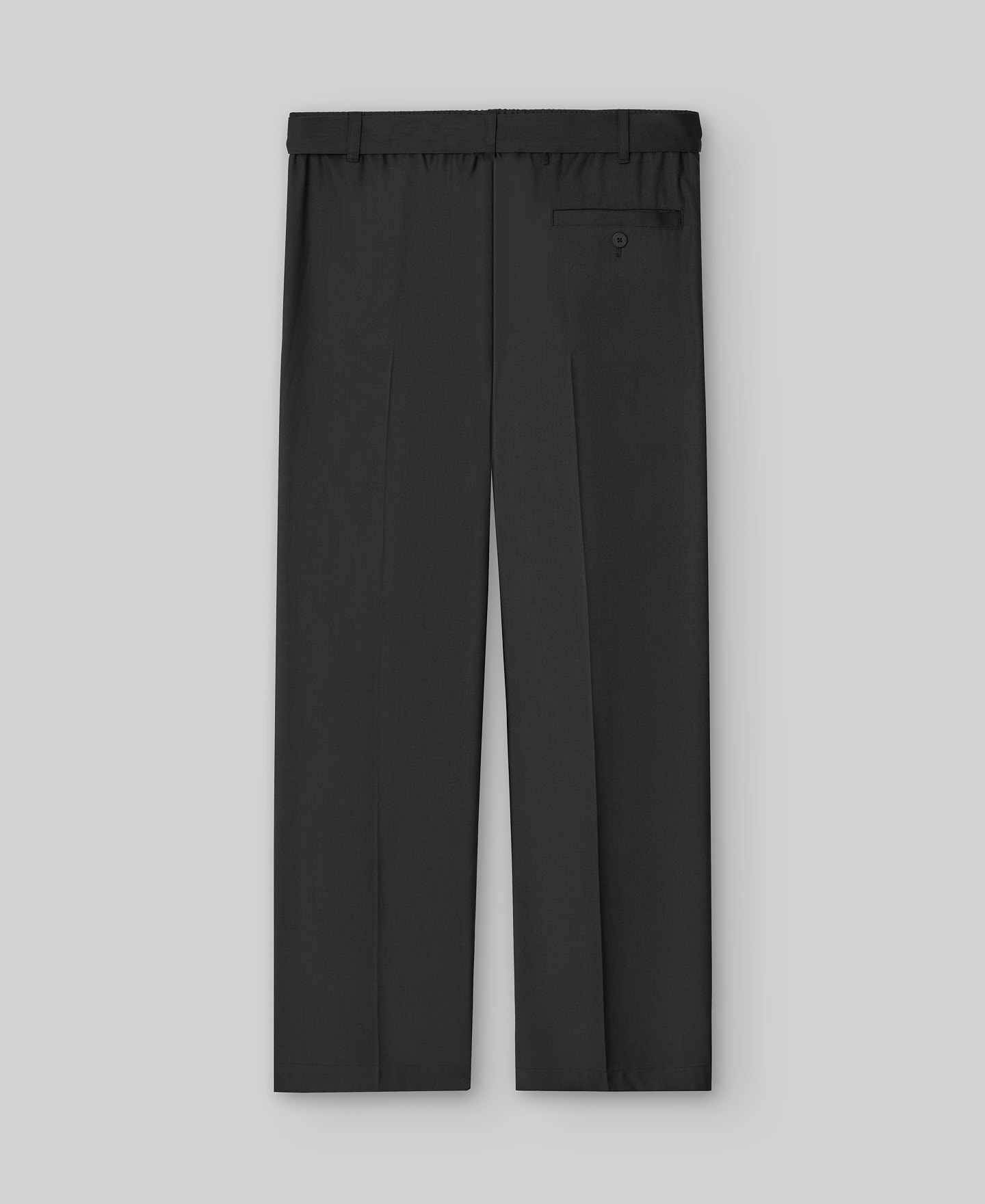 Wide leg trousers with belt man image number 5
