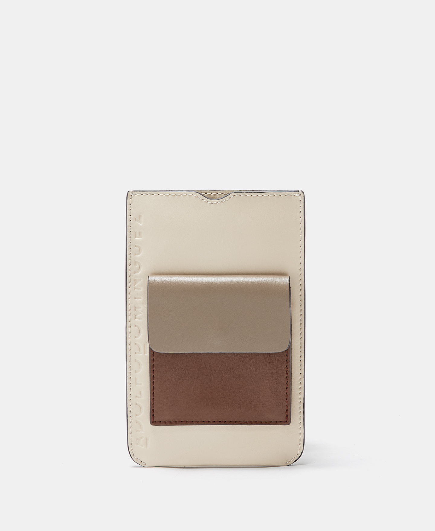 Tricolour vachetta leather phone case image number 0