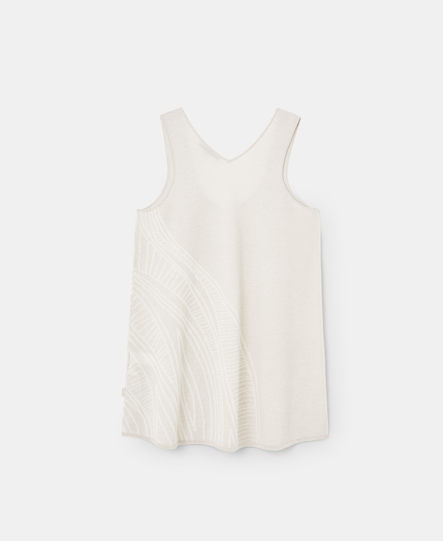 Green top in linen jacquard image number 5