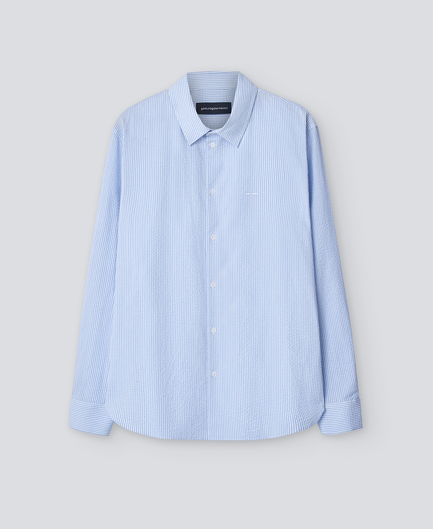 Striped regular fit shirt man image number 4