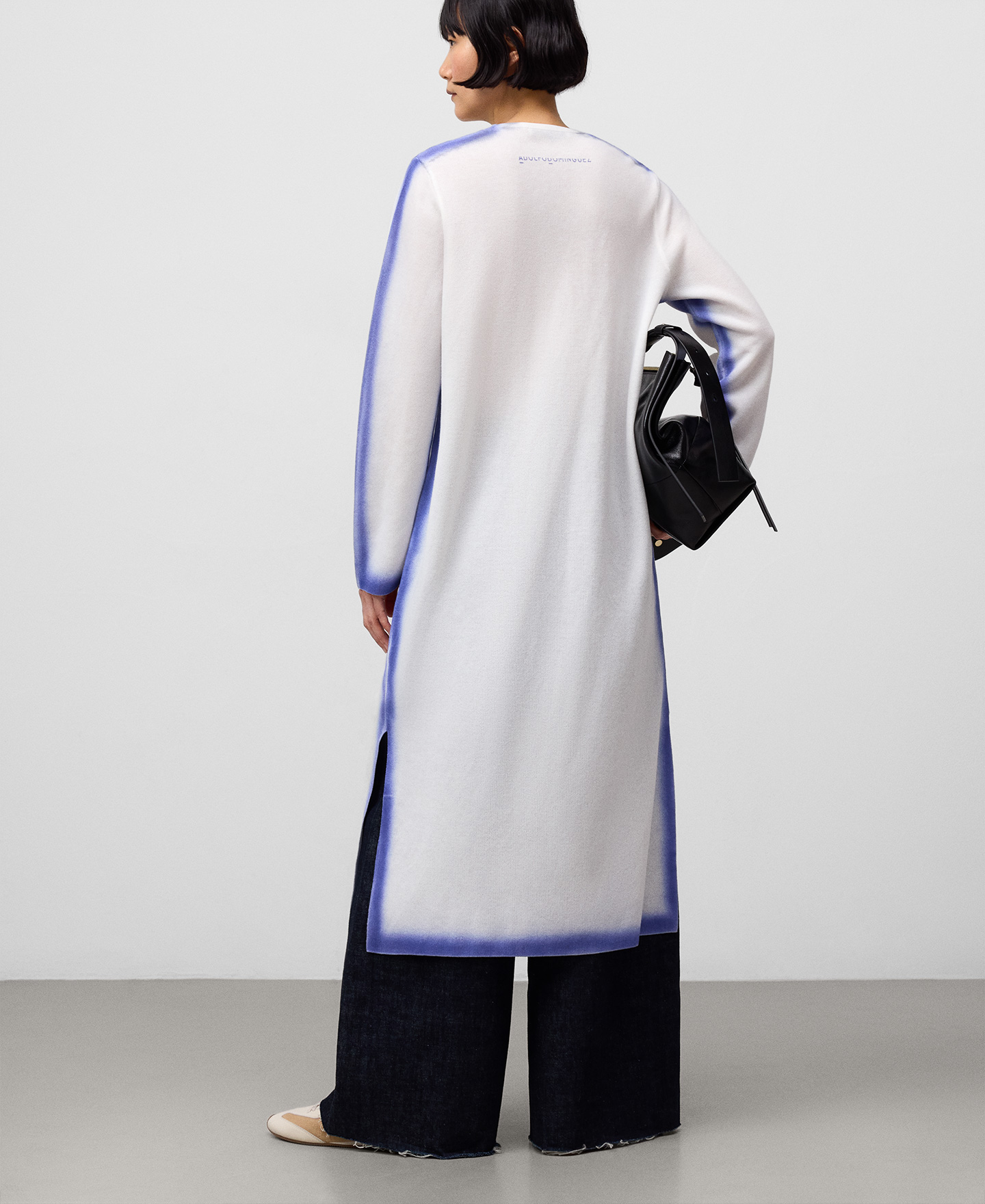 Vestido punto efecto spray mujer image number 2