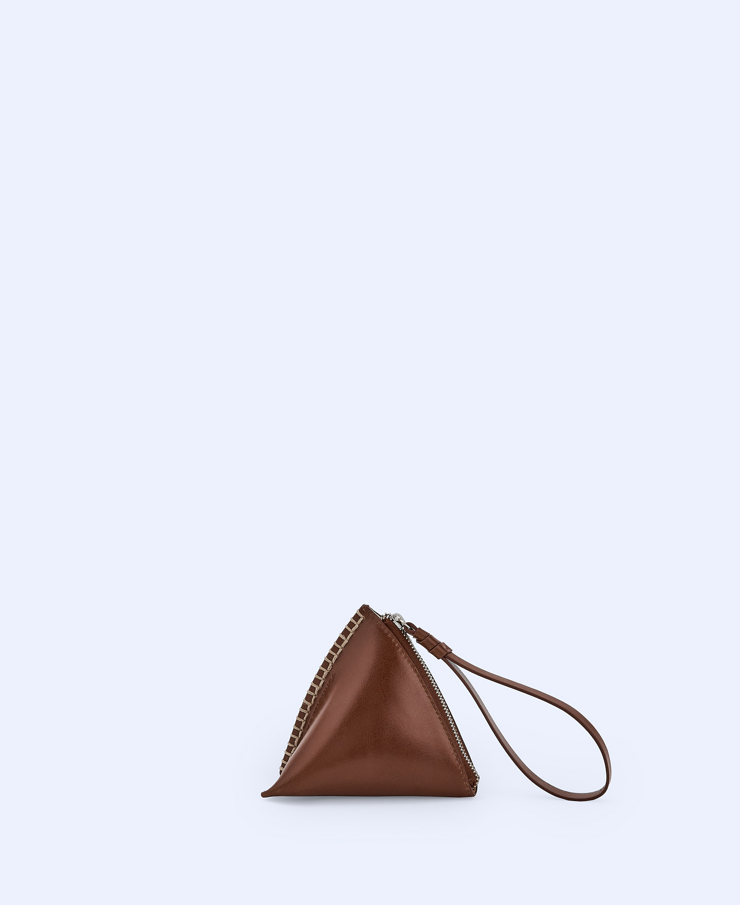 Leather purse with maxi handle image number 0