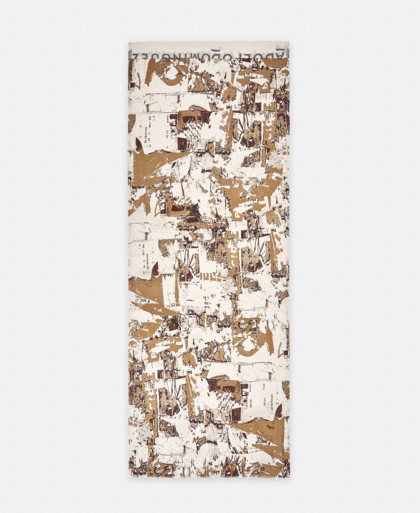 Printed shawl in organic cotton image number 0