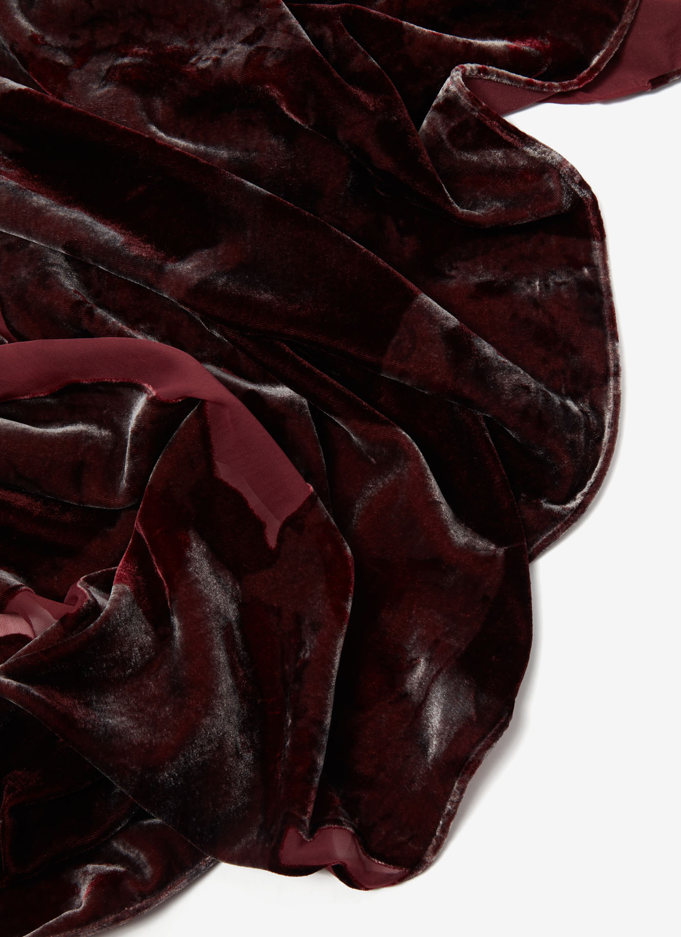 Foulard with floral devoré image number 1