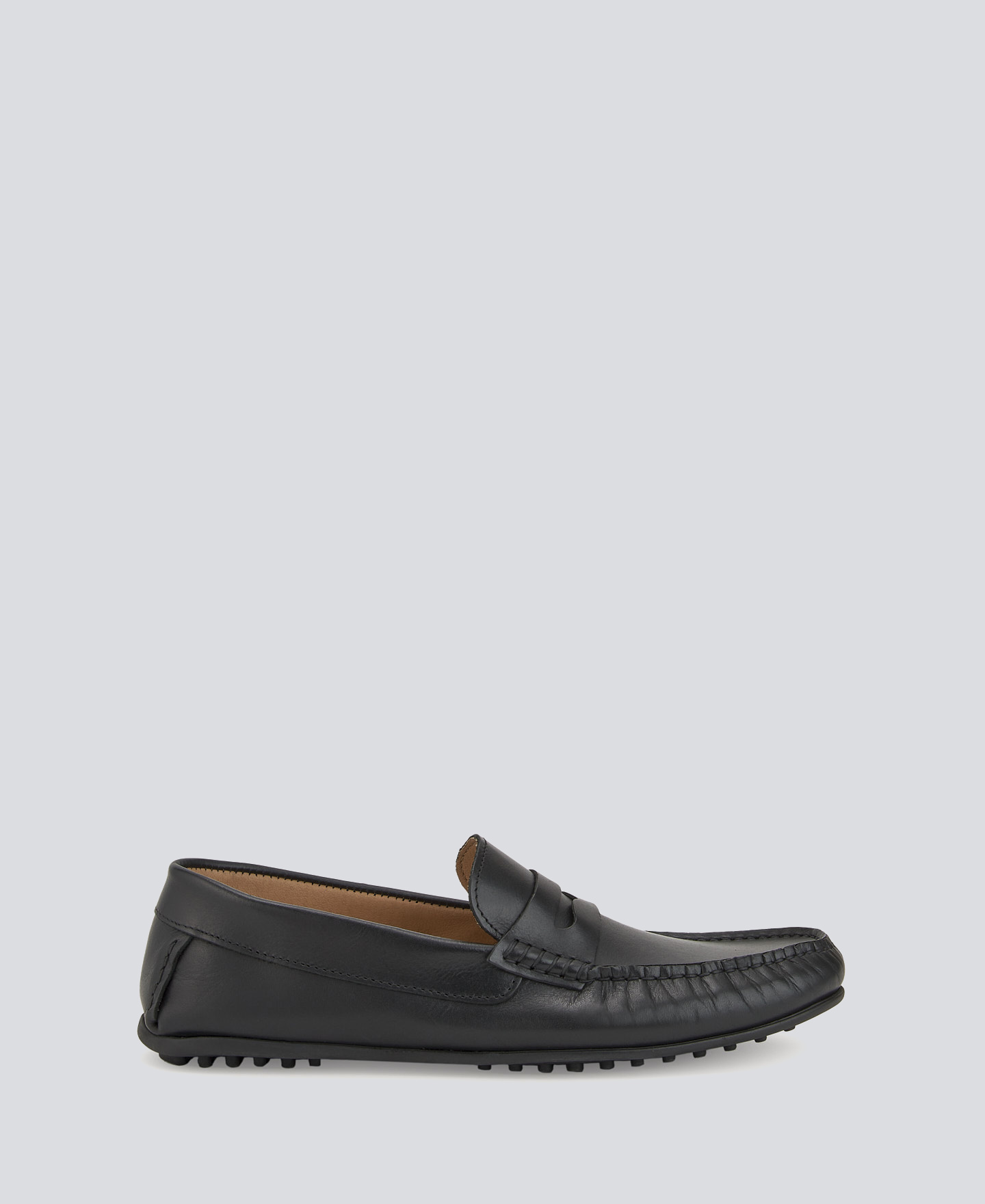 Responsible leather moccasin for men image number 0