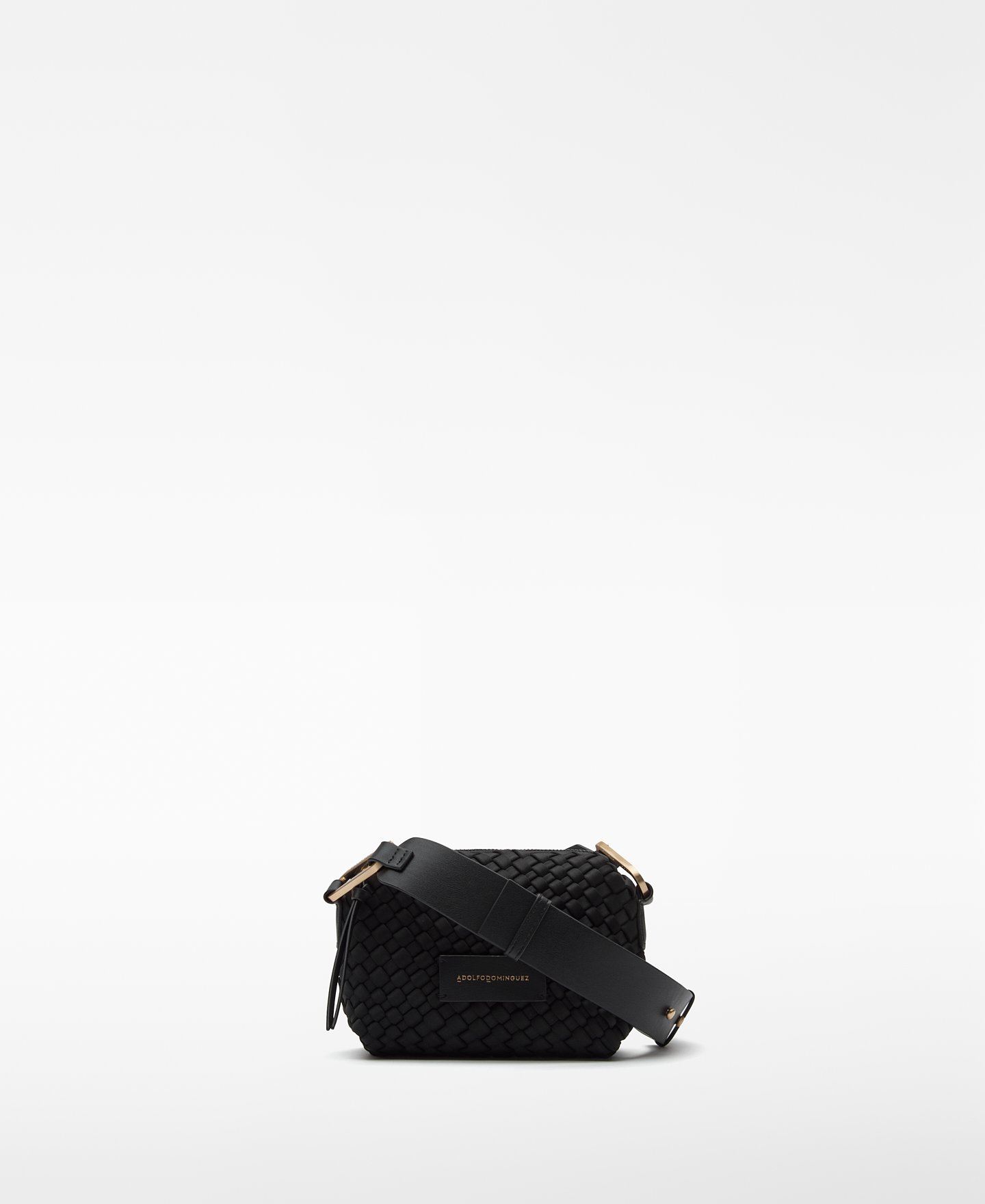 Braided fabric small crossbody woman image number 0