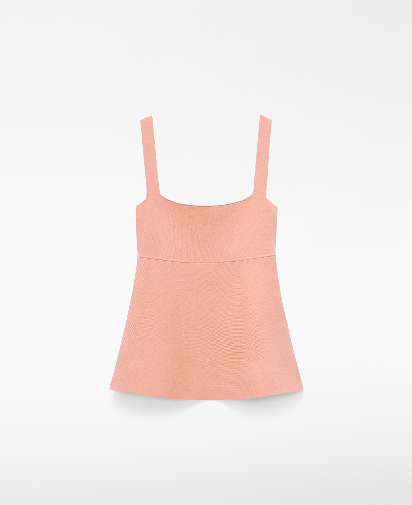Top peplum tirantes punto image number 4