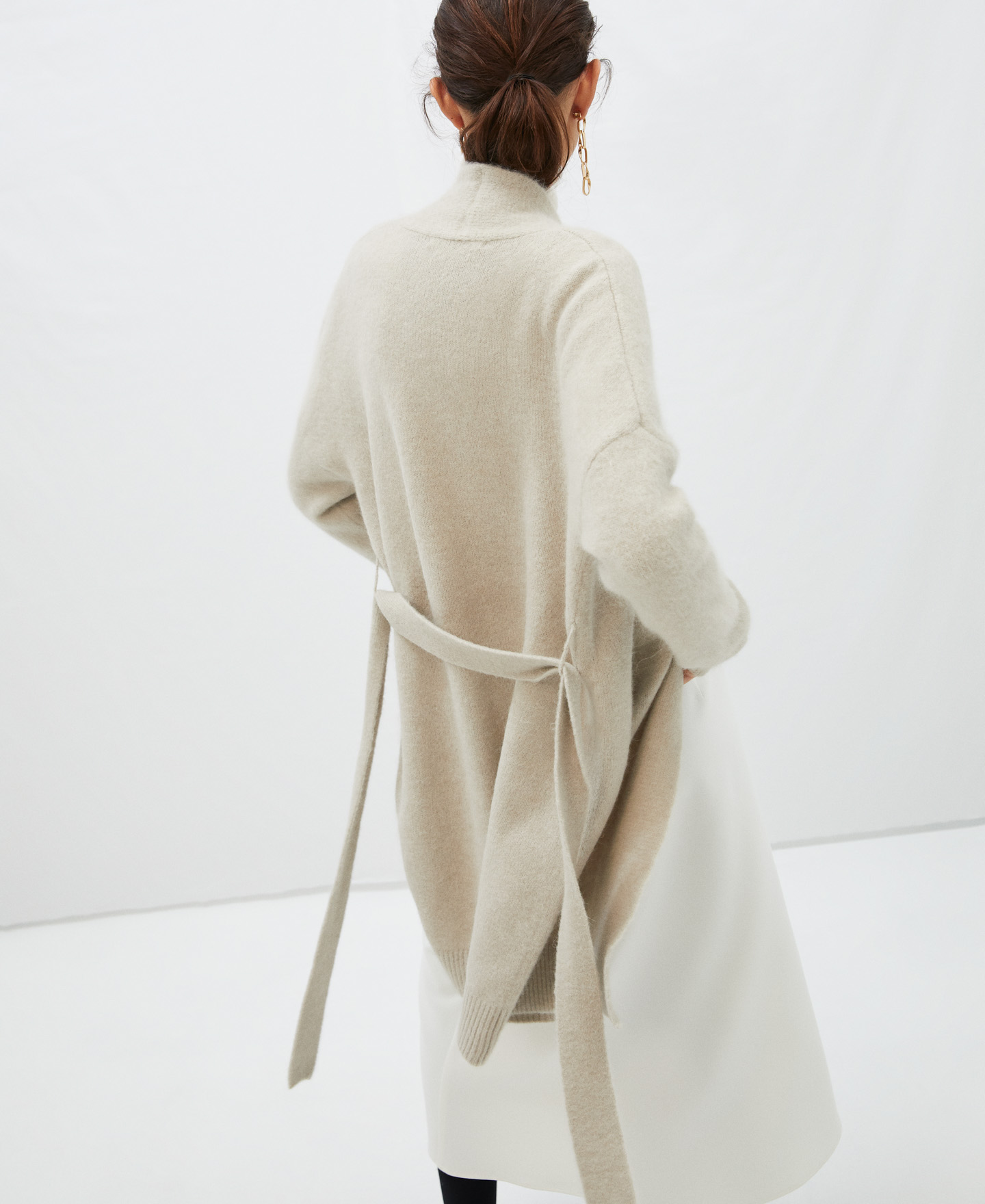 Long jacket without buttons image number 2