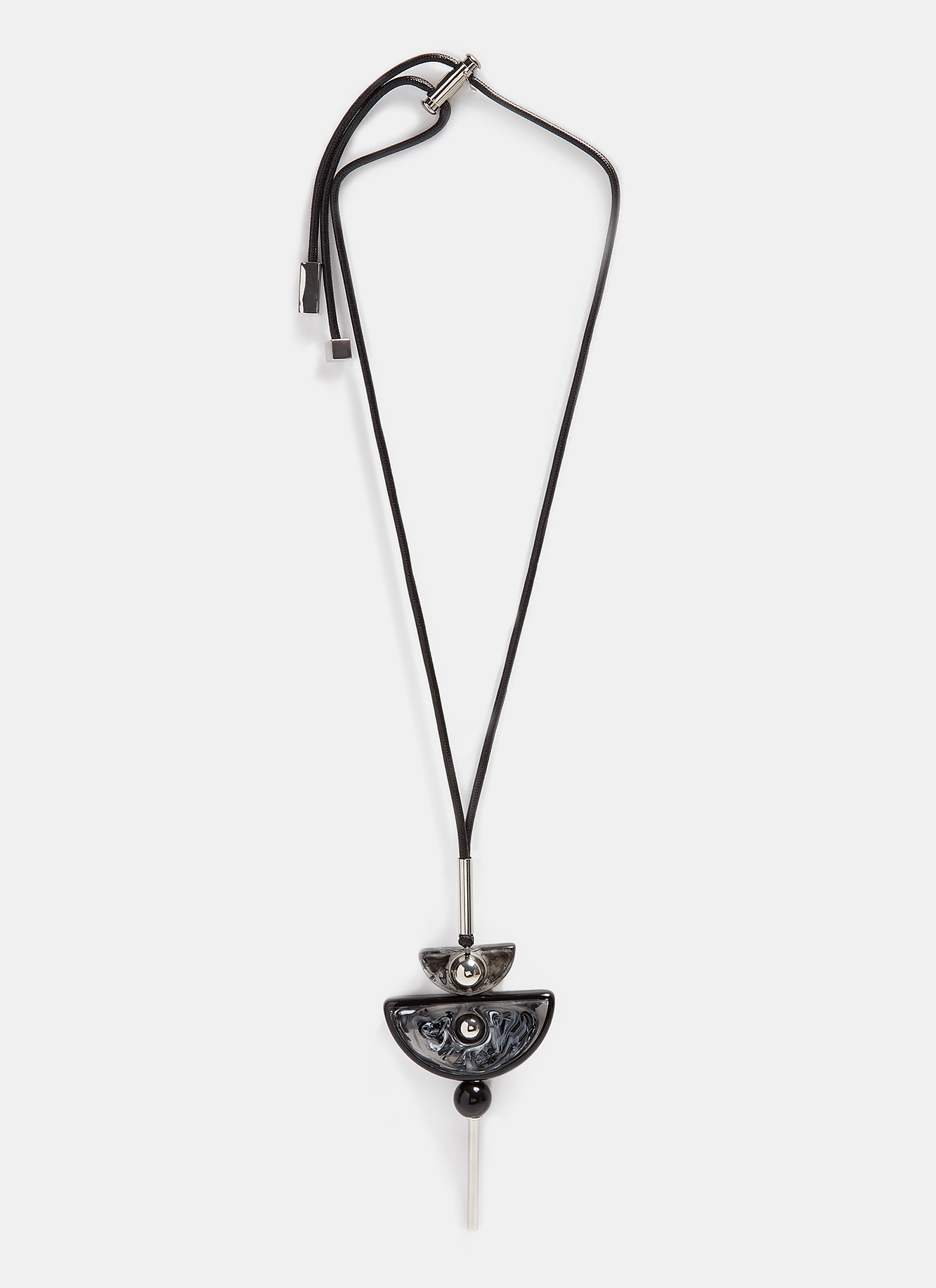 Collar con piezas en resina y tubulares image number 0