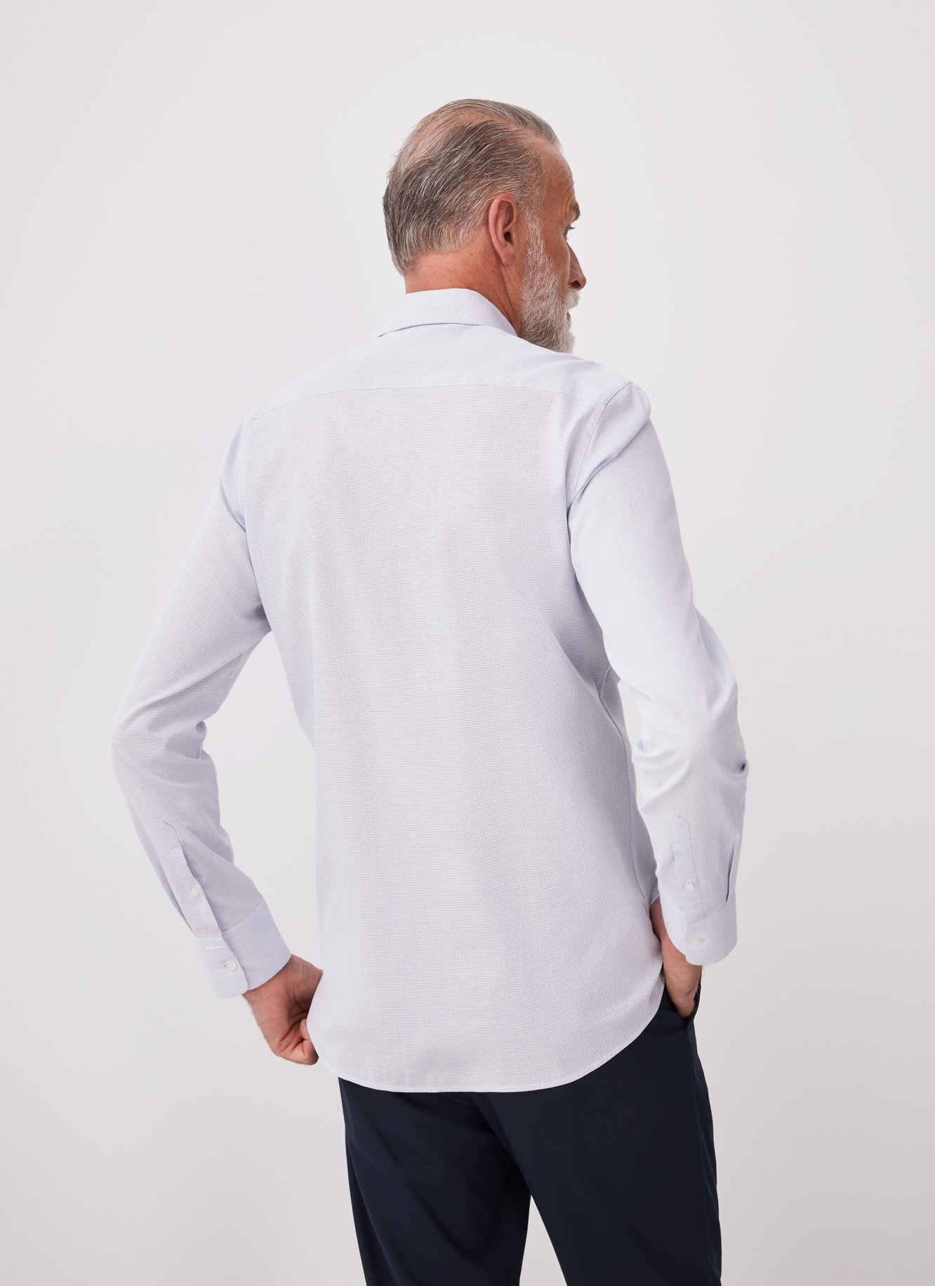 White shirt with pindot motif image number 3