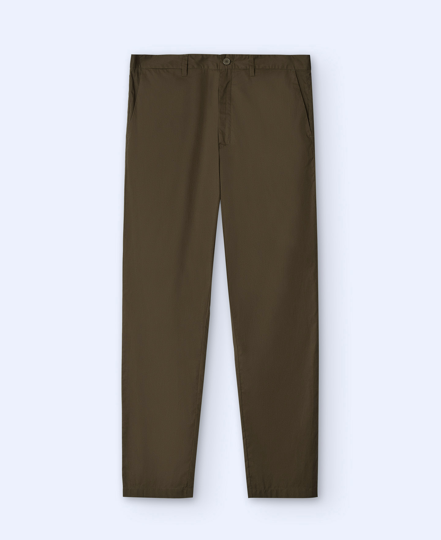 Cotton poplin straight trousers image number 4