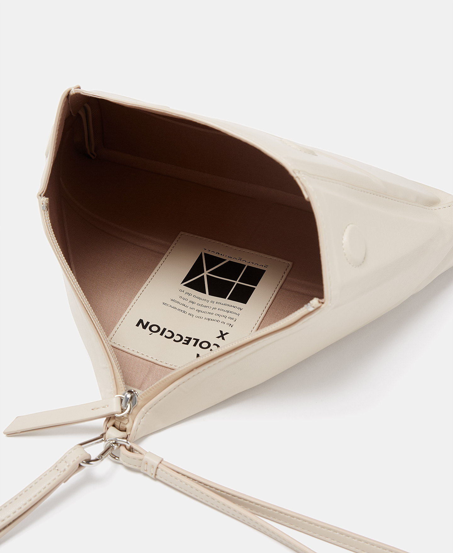Triangular crossbody bag with volume image number 2