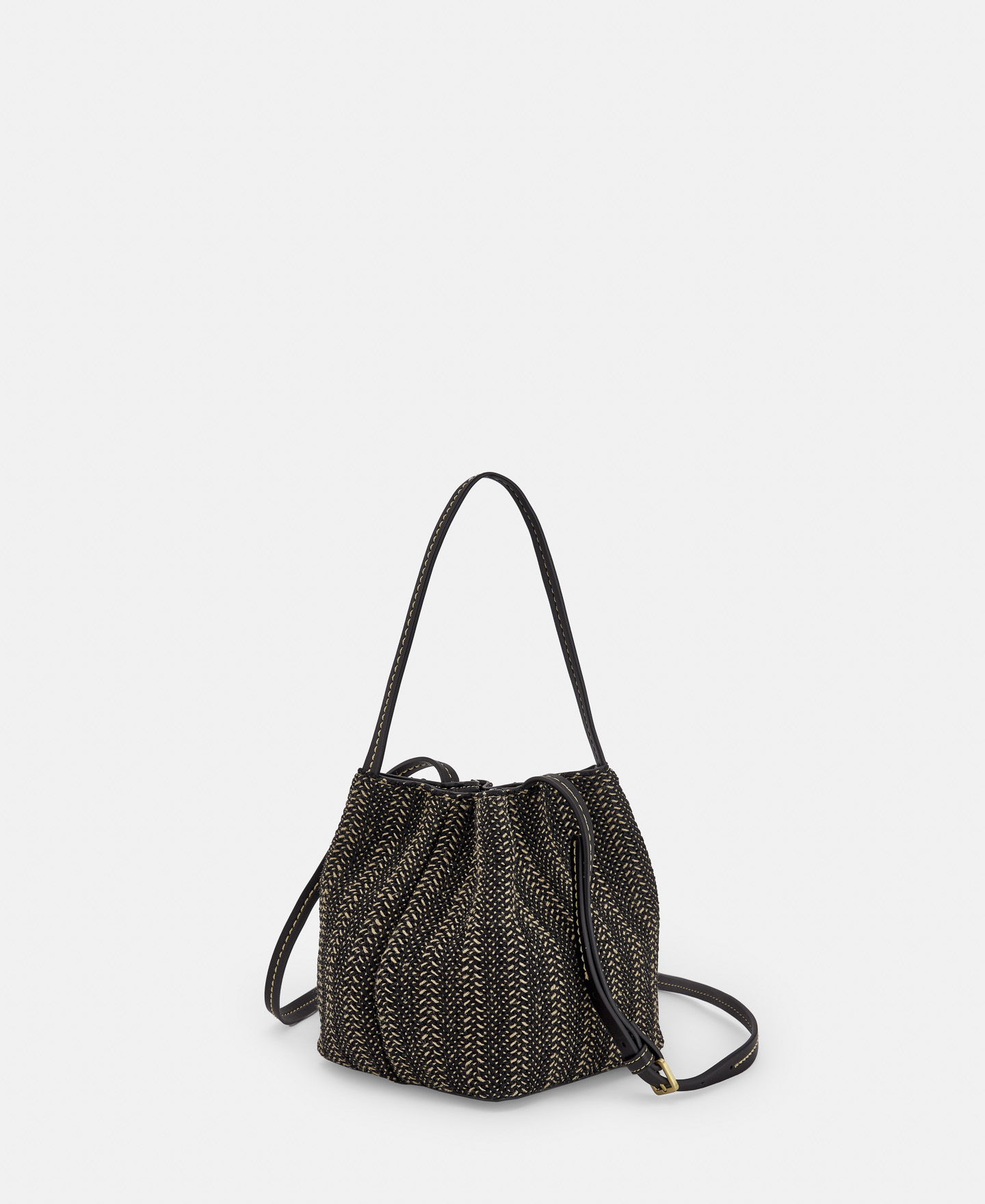 Recycled polyester and jute raffia bag image number 1