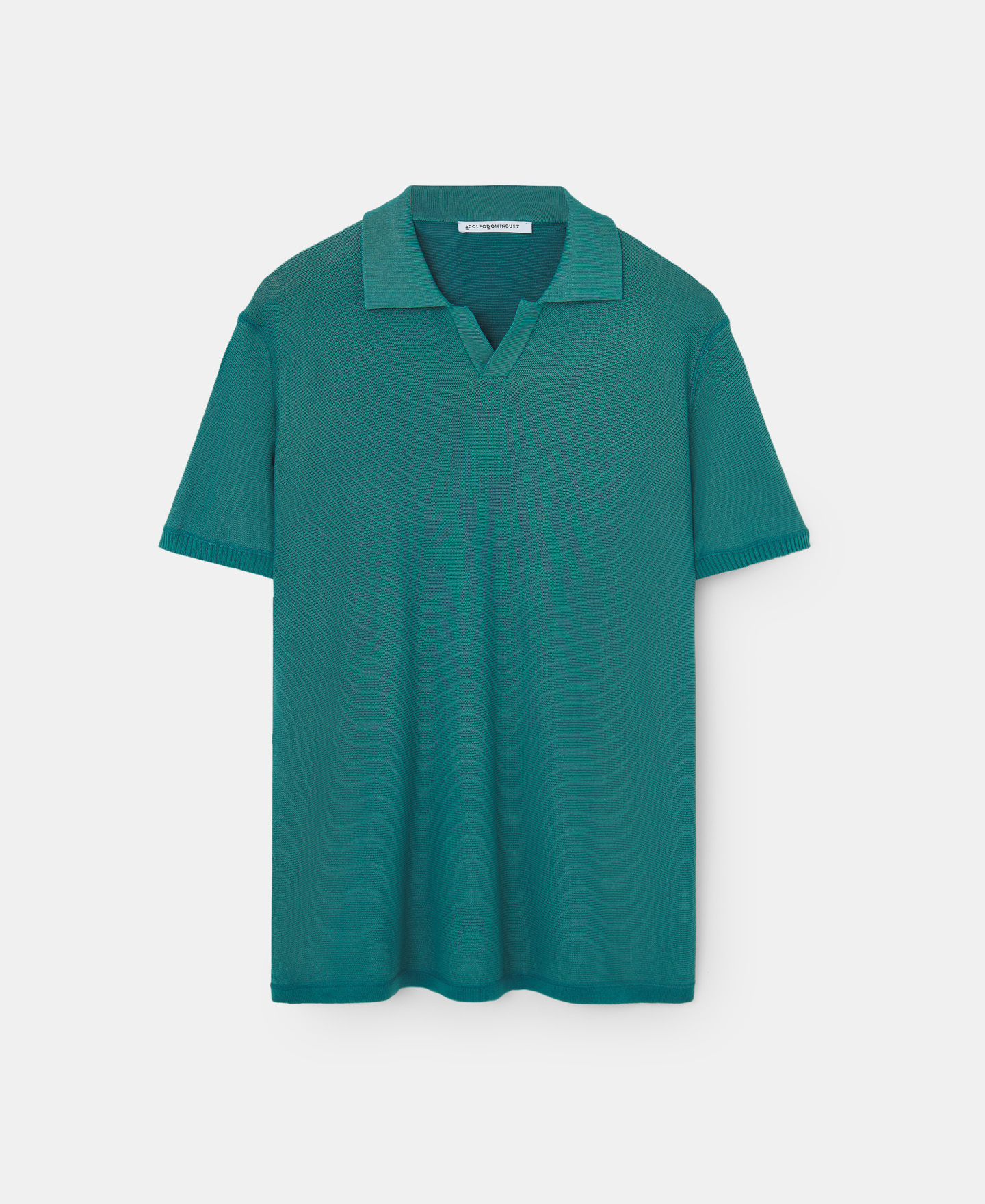 Cotton and viscose polo shirt image number 4