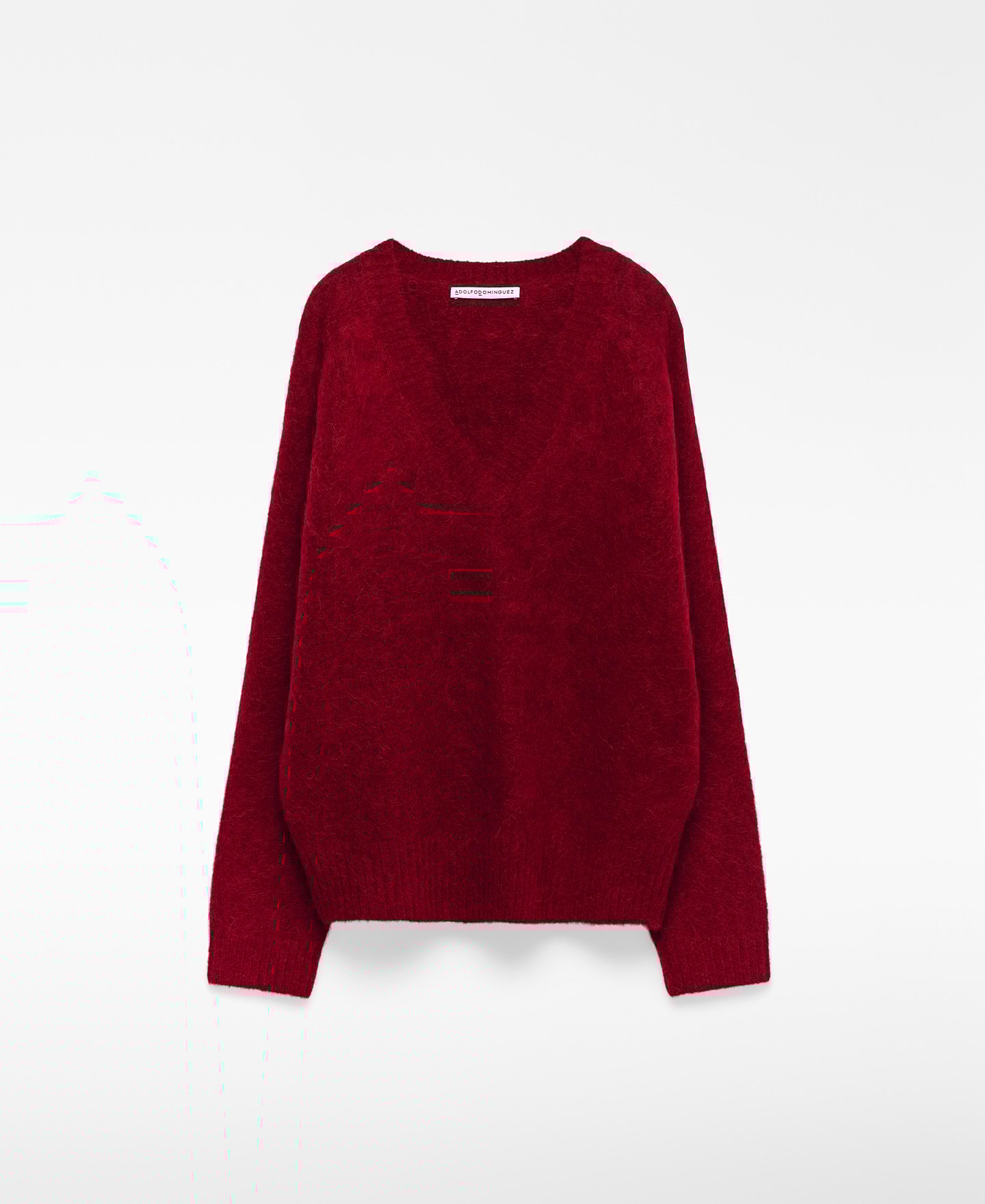 Knit V-neck sweater woman image number 4