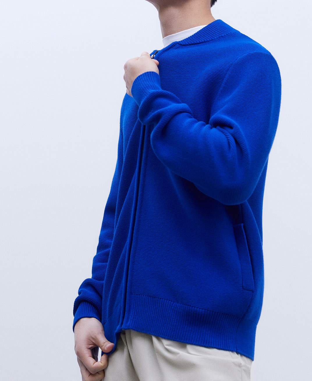 Veste bombers en maille image number 0