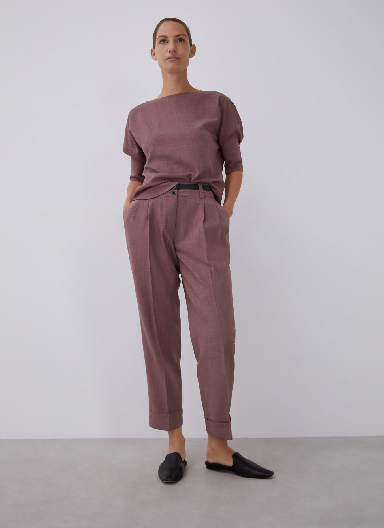 Blouse with puffed elbow sleeve image number 5