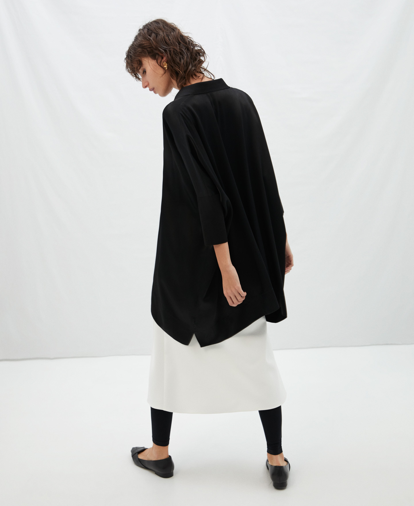 Oversized viscose blouse image number 2