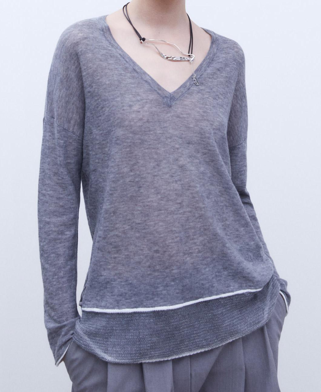Merino wool fabric sweater image number 0