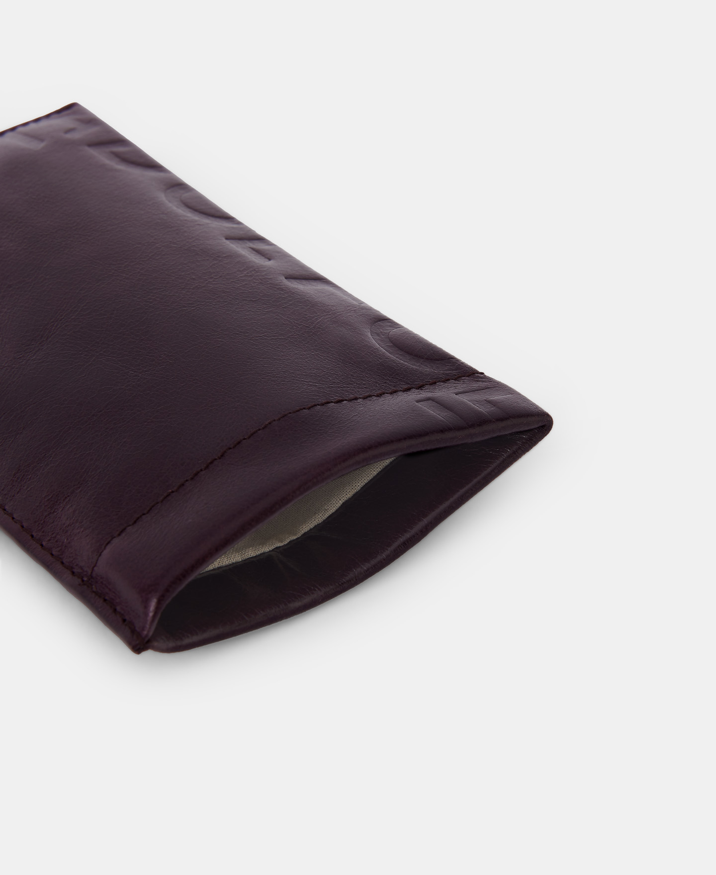 Grained leather glasses case image number 2