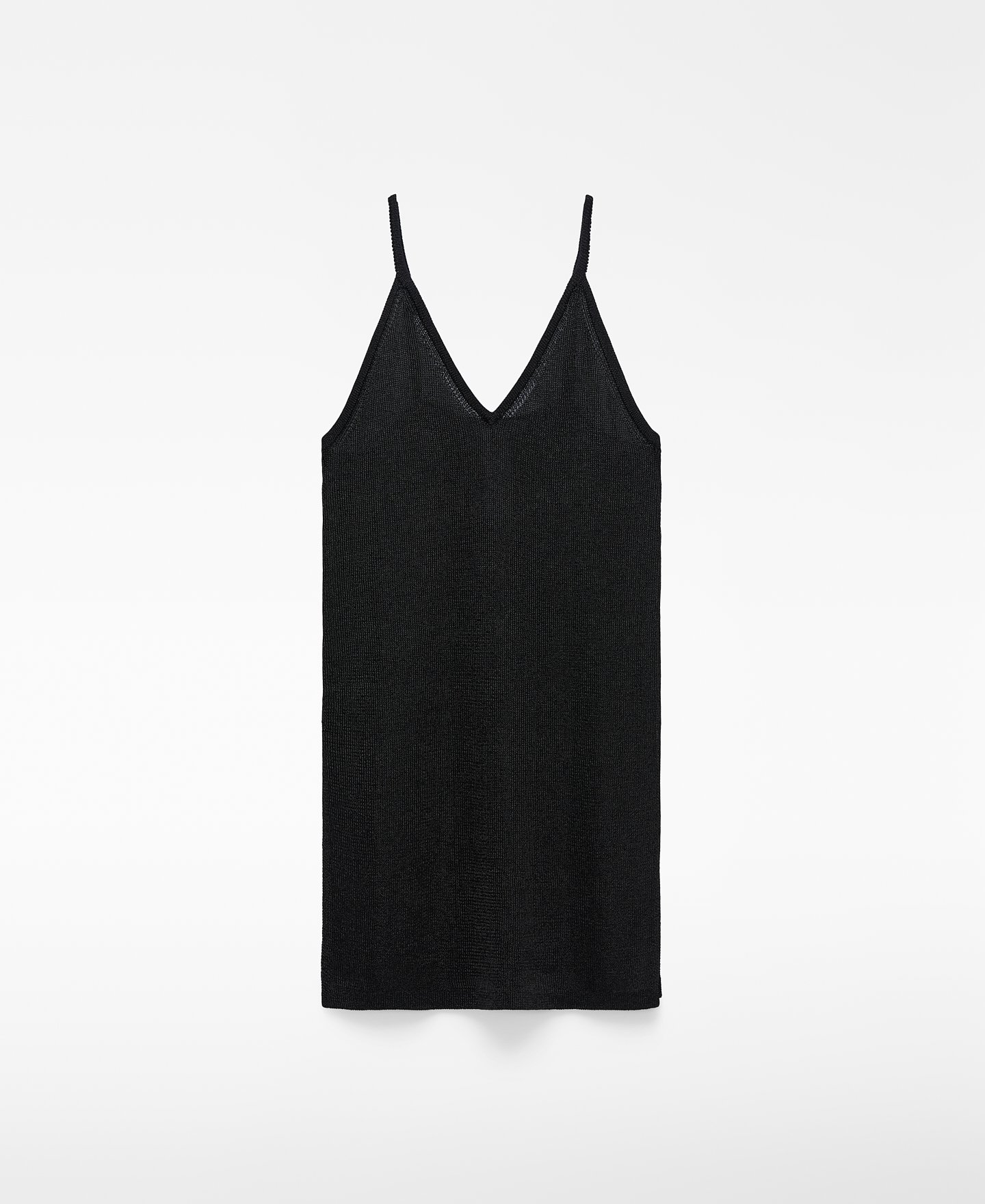 Metallic knit strappy top image number 4