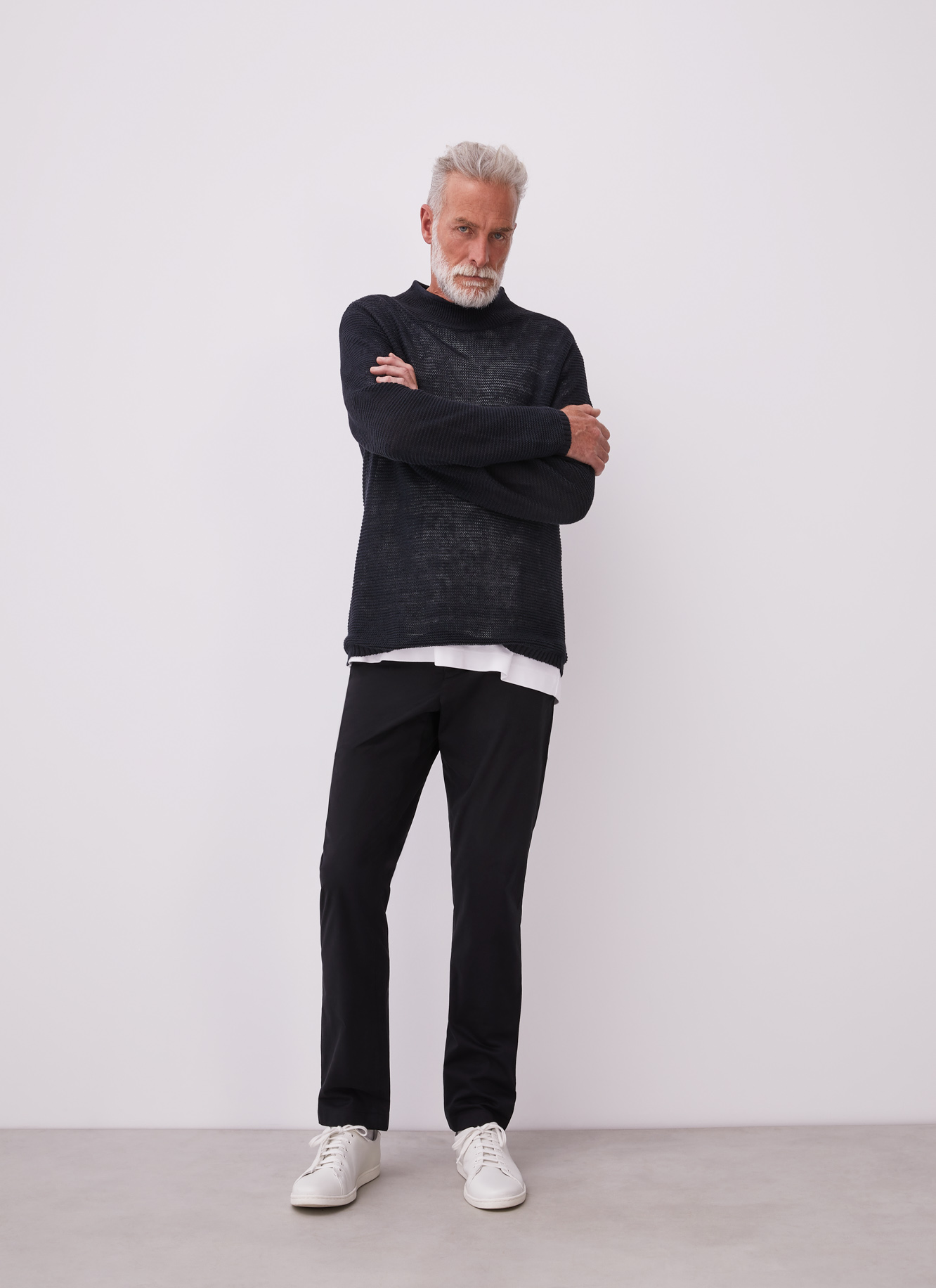 Elastic cotton trousers image number 5